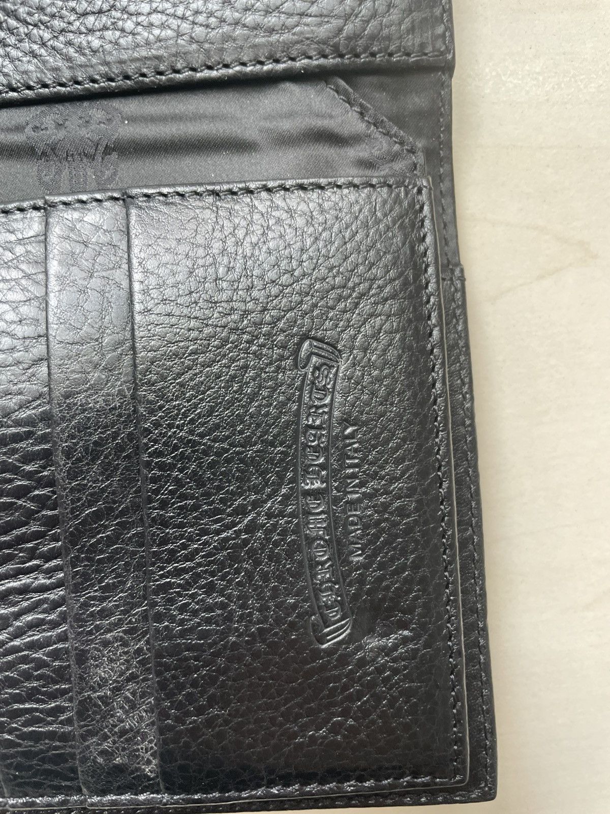 Chrome Hearts Chrome Hearts Wave Cross Ball Heavy Leather Long Wallet Size ONE SIZE - 9 Thumbnail