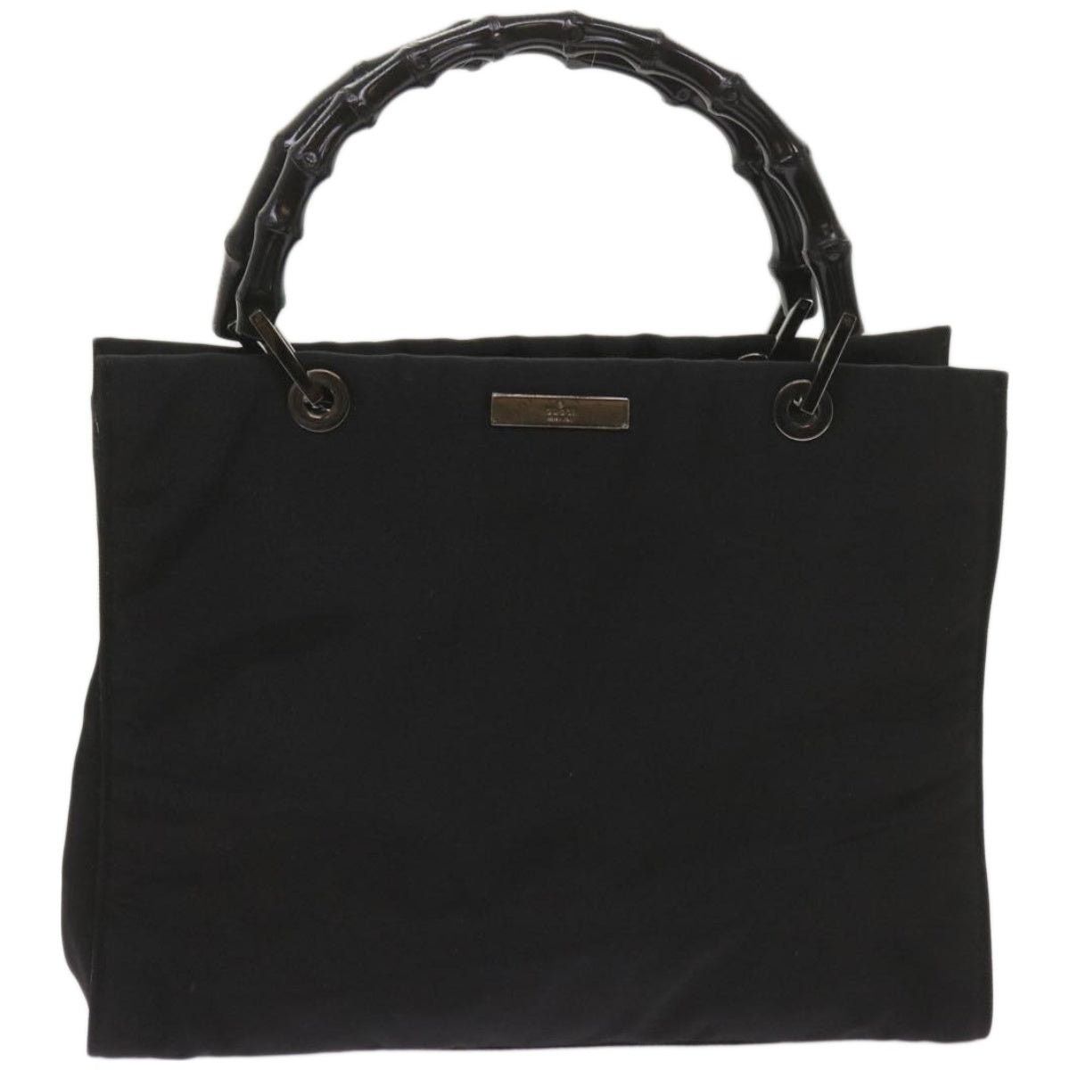 Gucci GUCCI Bamboo Hand Bag Canvas Black 002 002 Size ONE SIZE - 2 Thumbnail