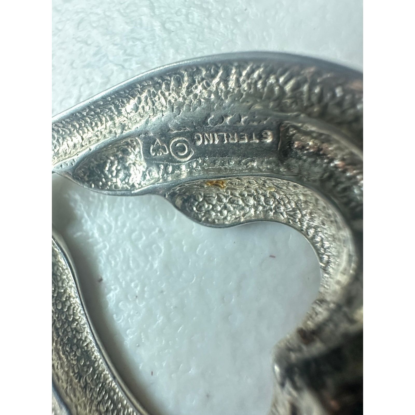& Other Stories Vintage .925 Sterling Silver Open Heart Swirl Pendant 8.3g Size ONE SIZE - 2 Thumbnail