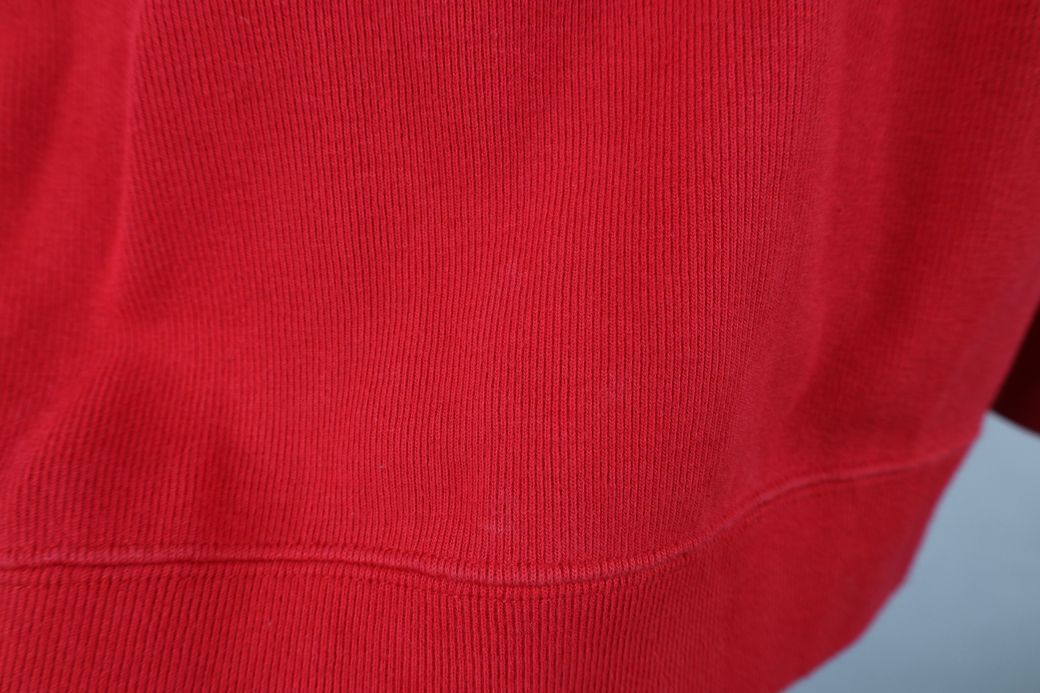 Columbia Vintage 90s Columbia Heavy Ribbed Knit Half Zip Sweater Red Size US L / EU 52-54 / 3 - 5 Thumbnail