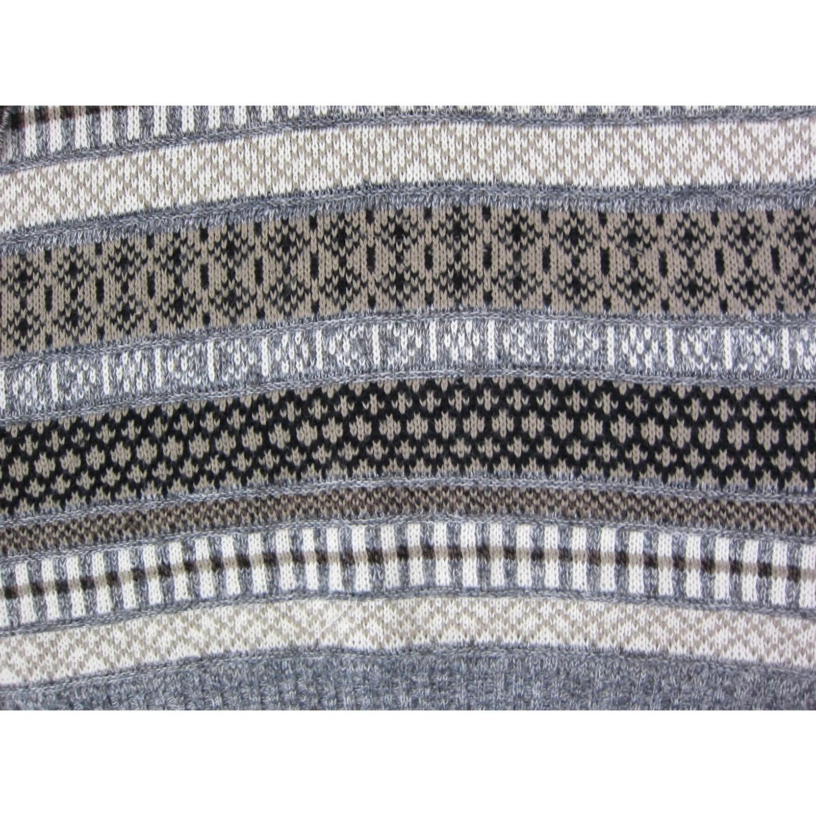 Vintage VINTAGE David Taylor Sweater 3XL XXXL Gray Striped Pullover Made in USA Mens Size US XXL / EU 58 / 5 - 2 Thumbnail