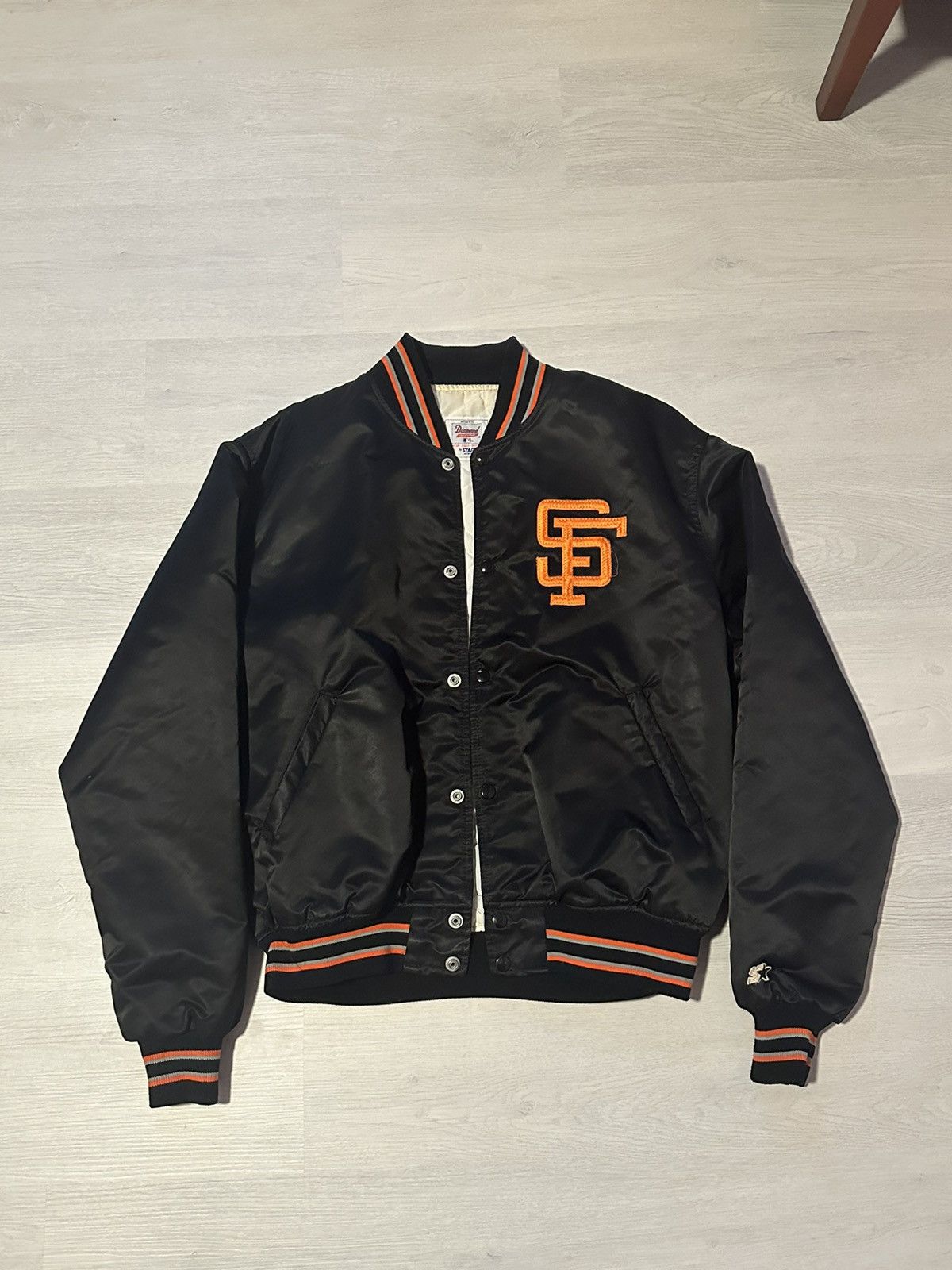 image of Mlb x Starter Vintage Starter San Francisco Giants Diamond Collection 1990 in Black, Men's (Size XL