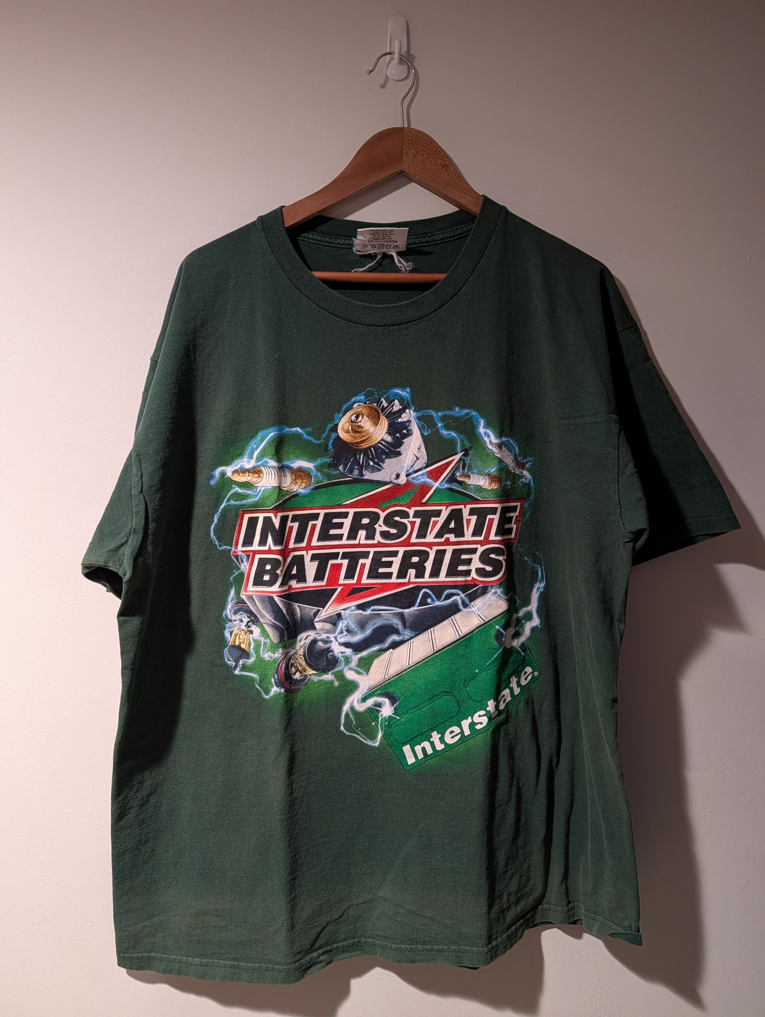 NASCAR Vintage 2000 NASCAR Interstate Batteries Bobby T-Shirt Size US XL / EU 56 / 4 - 1 Thumbnail