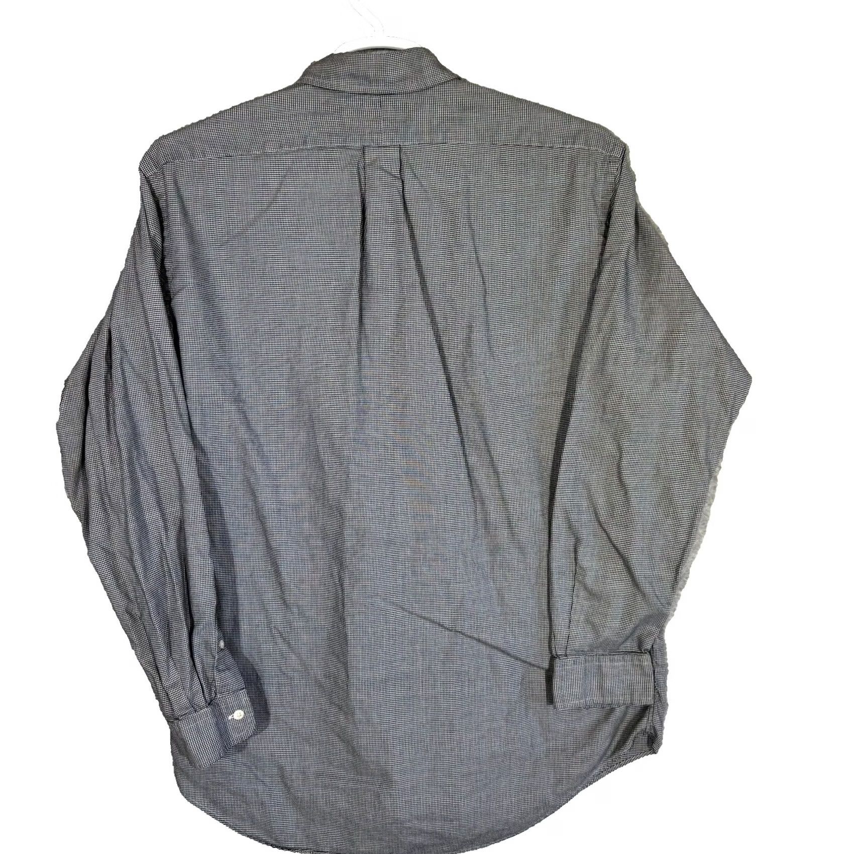 Ralph Lauren Ralph Lauren Yarmouth Dress Shirt Gray Houndstooth 16 / 34–35 Men’s Cotton Long Sleeve Button-Down Collar Shirt Size 42R - 2 Thumbnail