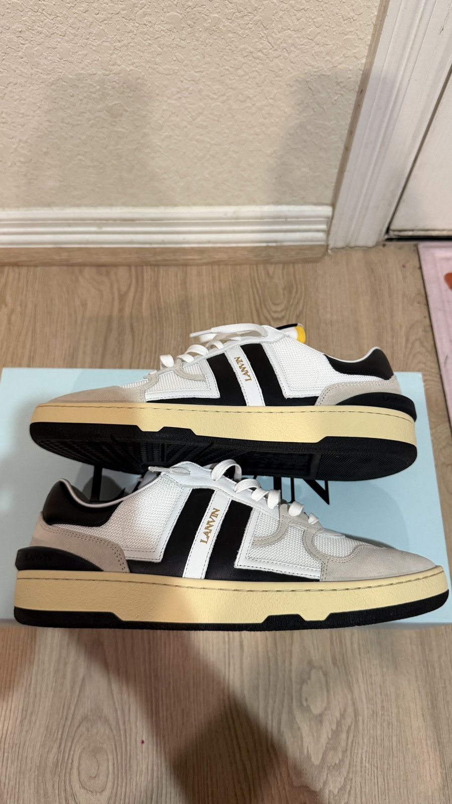 Lanvin Lanvin Clay Sneaker White/Black Size US 9 / EU 42 - 4 Thumbnail