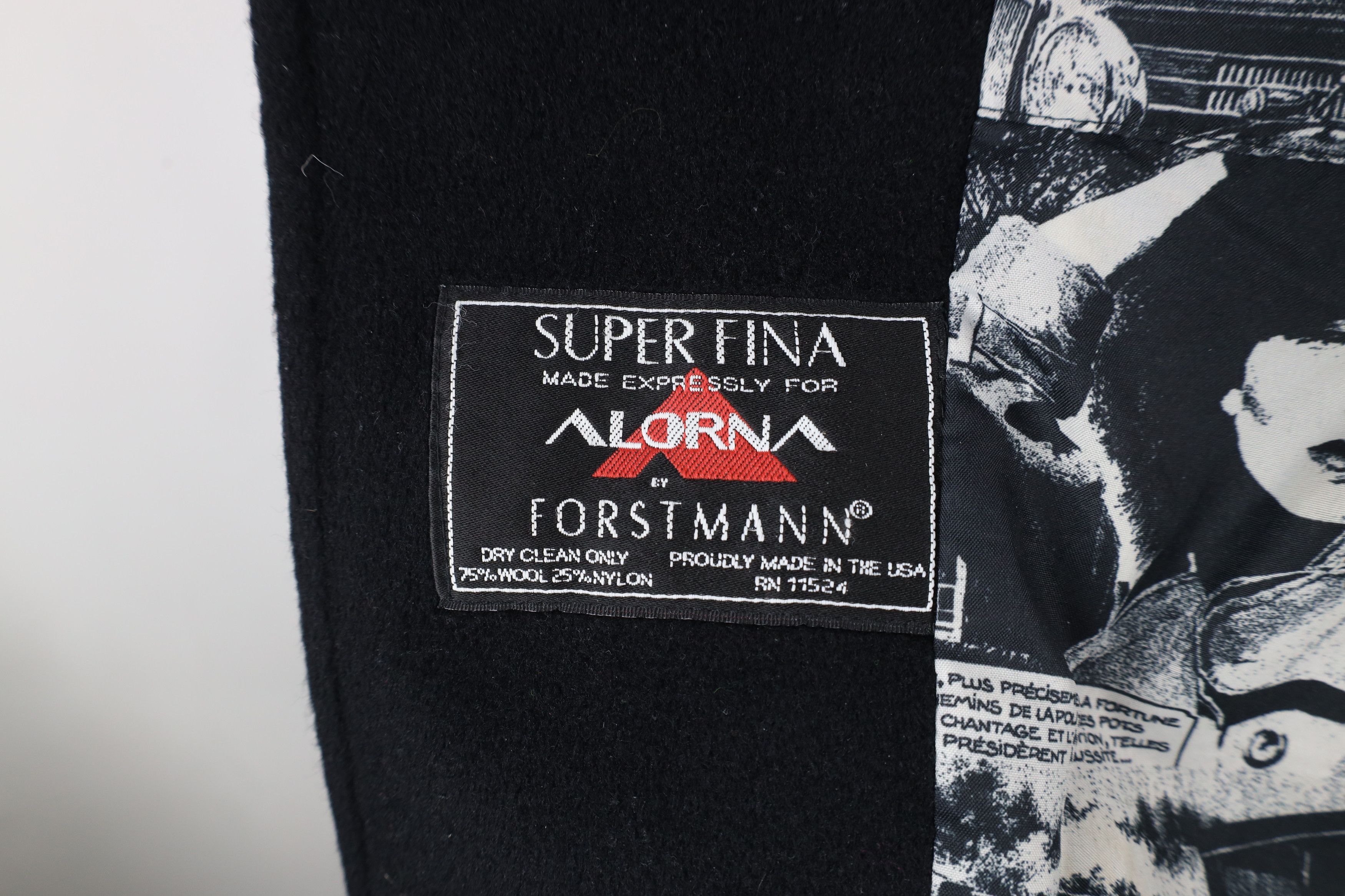 Vintage Vintage 80s 90s Alorna Wool Peacoat Jacket Black USA Size M / US 6-8 / IT 42-44 - 10 Thumbnail