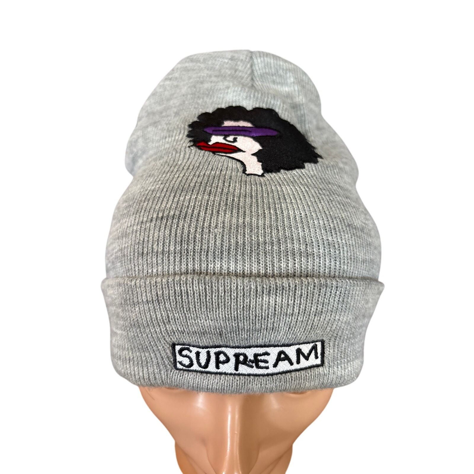 Supreme 17FW Supreme Gonz Ramm Beanie knit hat grey “supream” beanie Size ONE SIZE - 2 Thumbnail