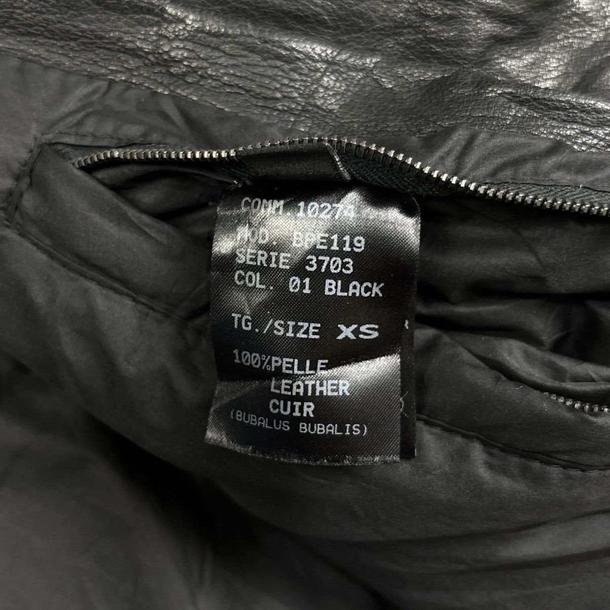 Neil Barrett Archive Neil Barrett - Riri Zips Wrinkled Leather Jacket Size US M / EU 48-50 / 2 - 10 Thumbnail