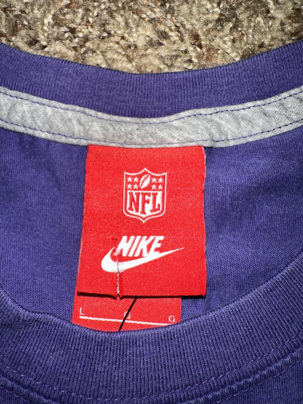 Nike Rare Vintage Nike Men’s Baltimore Ravens Washed Of The City Jersey Shirt 2013 Size US L / EU 52-54 / 3 - 7 Thumbnail