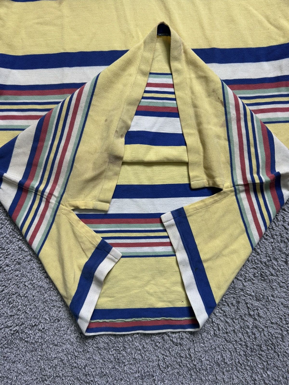 Polo Ralph Lauren Vintage 80s Polo Ralph Lauren Striped Multi Yellow Size US XL / EU 56 / 4 - 6 Thumbnail