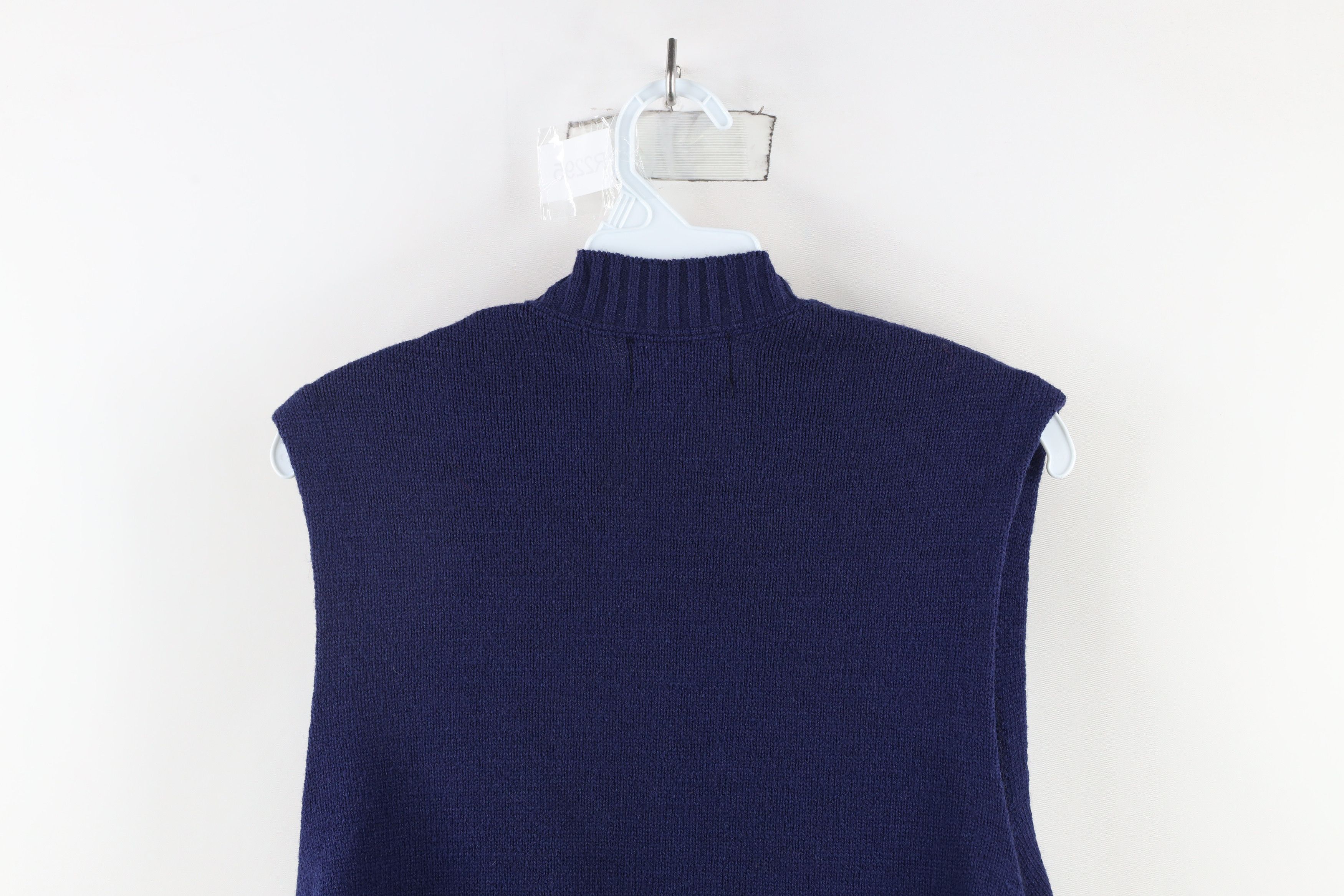 Vintage Vintage 60s 70s Streetwear Cardigan Sweater Vest Navy Blue Size US XL / EU 56 / 4 - 8 Thumbnail