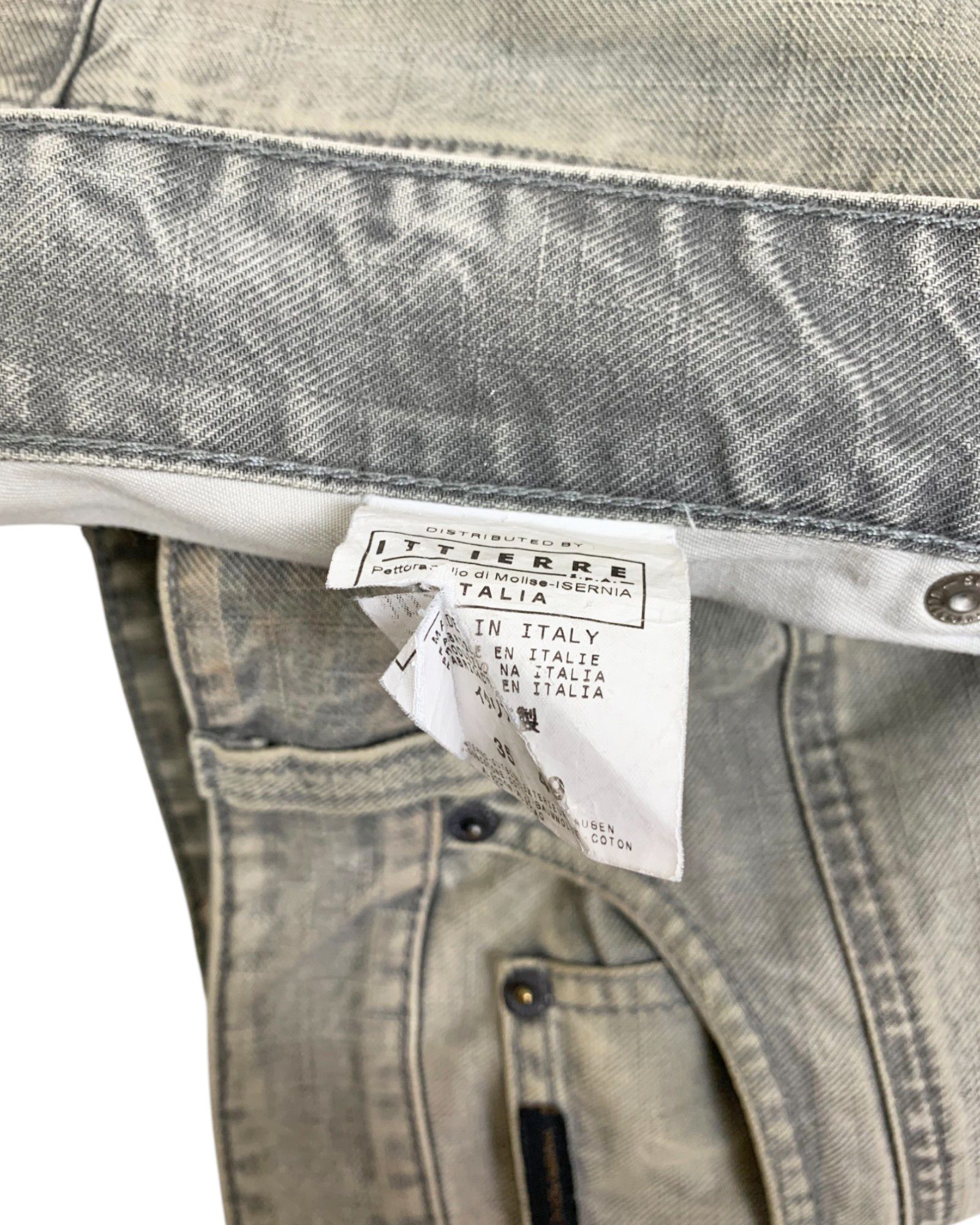 Dolce & Gabbana 2000's Grey Flared Aged Jeans Size US 35 - 10 Thumbnail