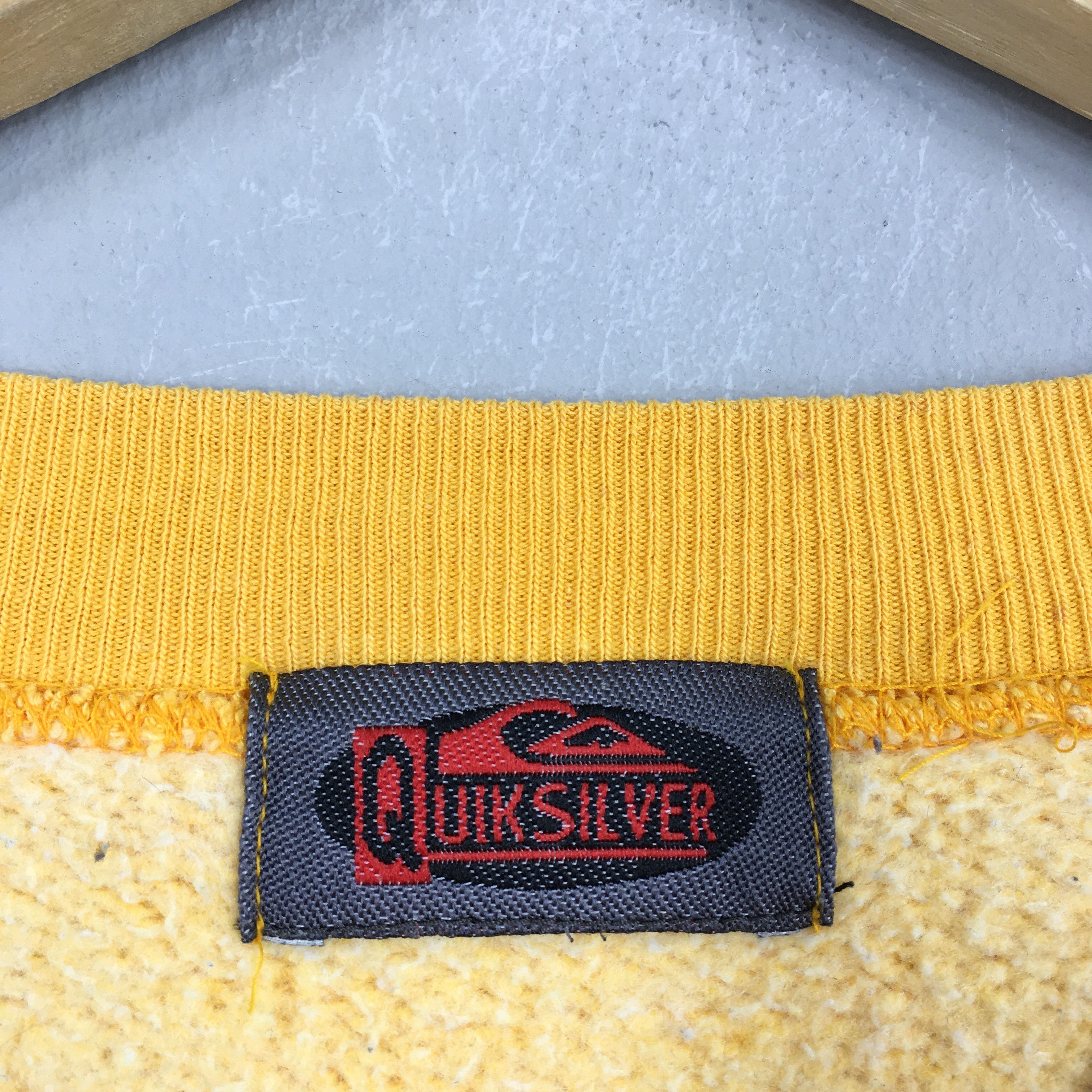 Gotcha × Quiksilver Vintage 90s Quiksilver Surf Yellow Sweatshirt Large Size US L / EU 52-54 / 3 - 6 Thumbnail