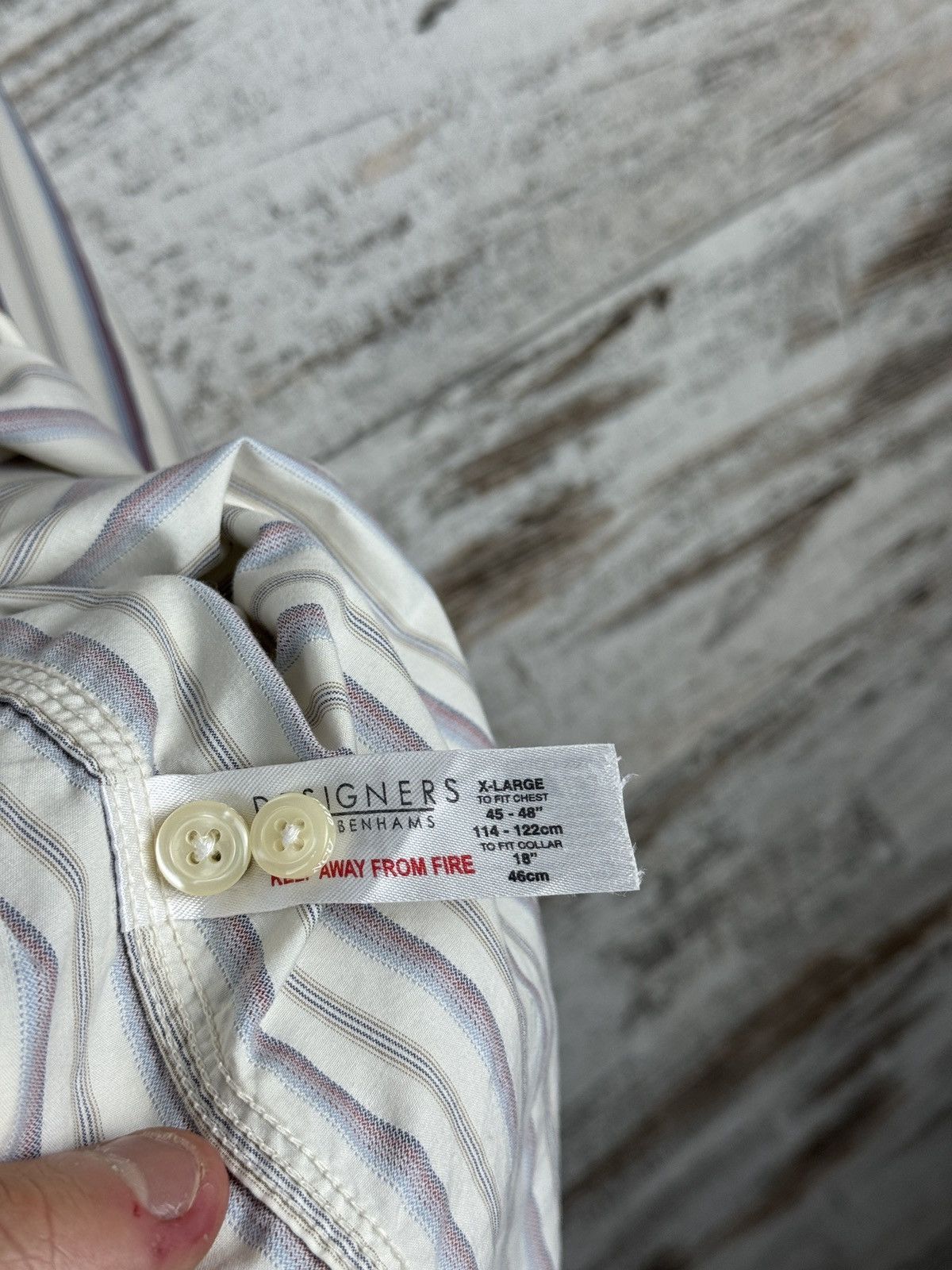 Nigel Cabourn Mens Vintage NIGEL CABOURN UTILITY shirts button up striped Size US XL / EU 56 / 4 - 11 Thumbnail