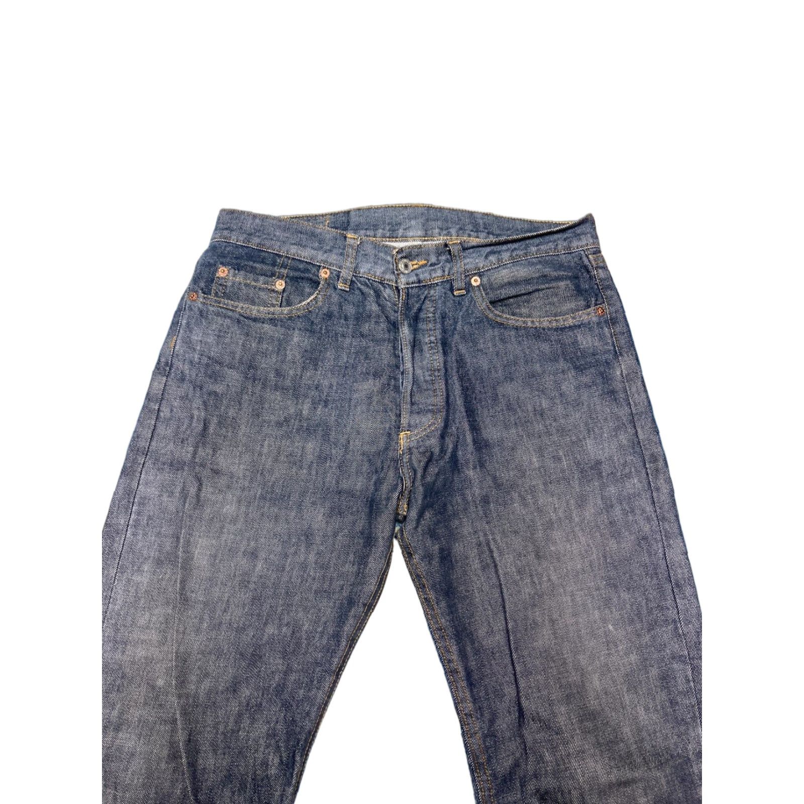 Levi's VINTAGE Levi’s 501 Jeans USA Button Fly Straight Dark Wash 32 x 32 Mens Blue 1980s Size US 32 / EU 48 - 1 Thumbnail