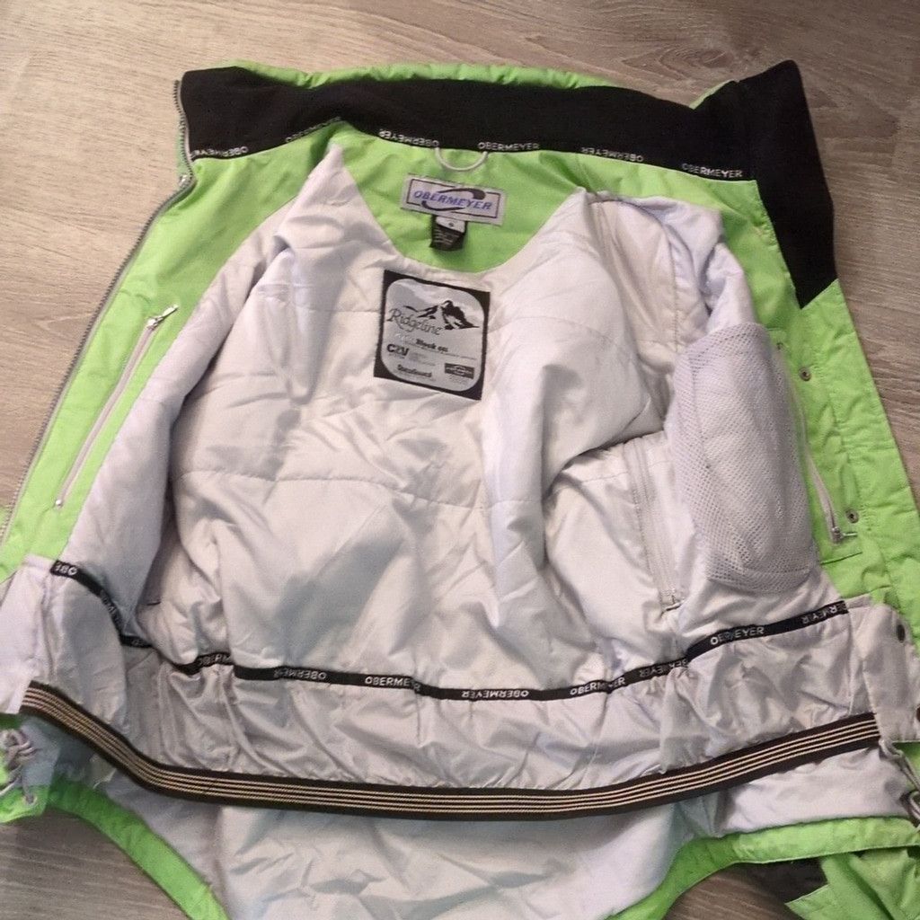 Obermeyer Obermeyer Green Ridgeline Hydro Block Cell Ski Coat Size 8 Size M / US 6-8 / IT 42-44 - 11 Thumbnail