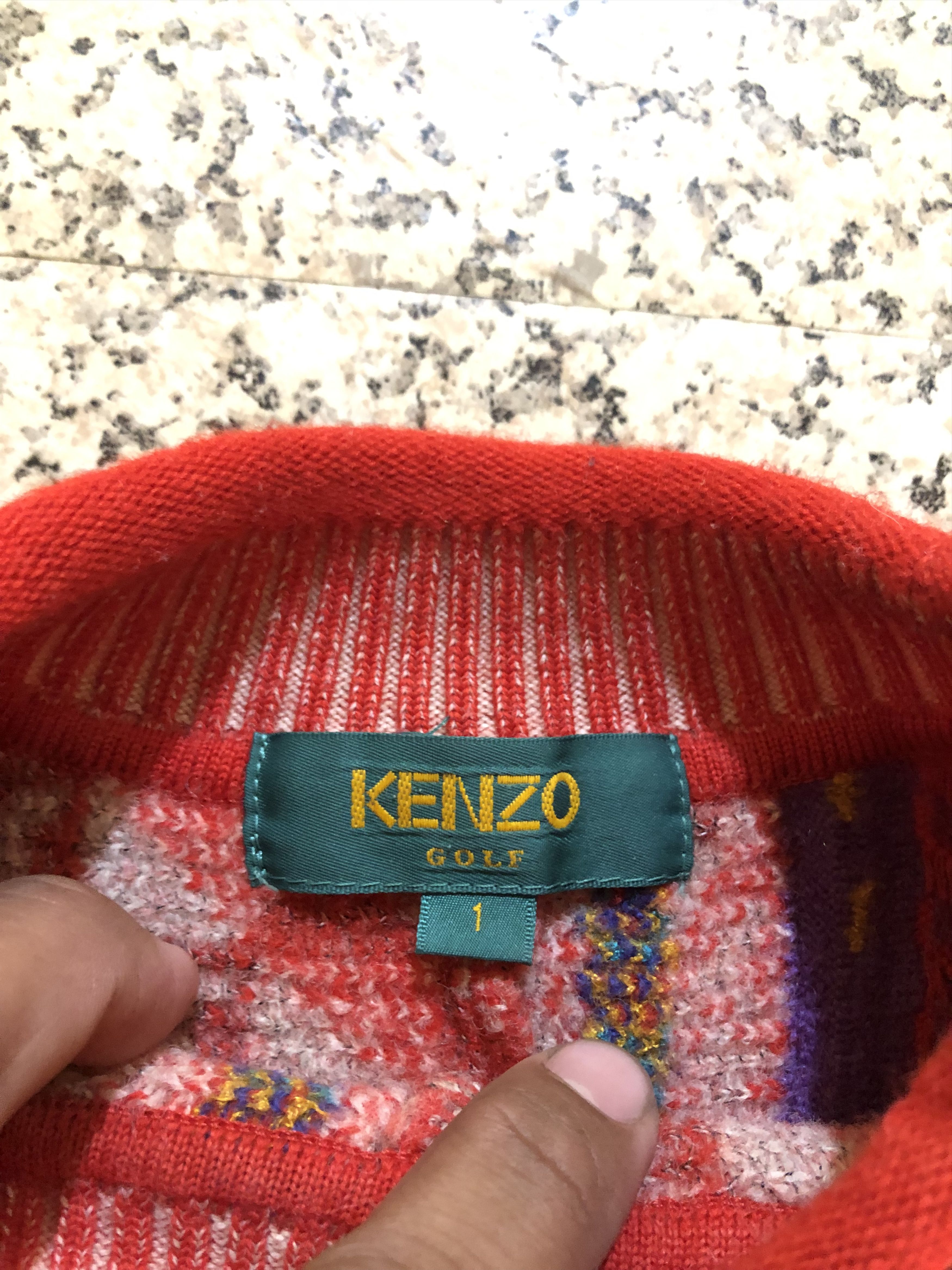 Kenzo Vintage Kenzo Golf Multi-Pattern Patchwork Knit Sweater RARE Size M / US 6-8 / IT 42-44 - 8 Thumbnail