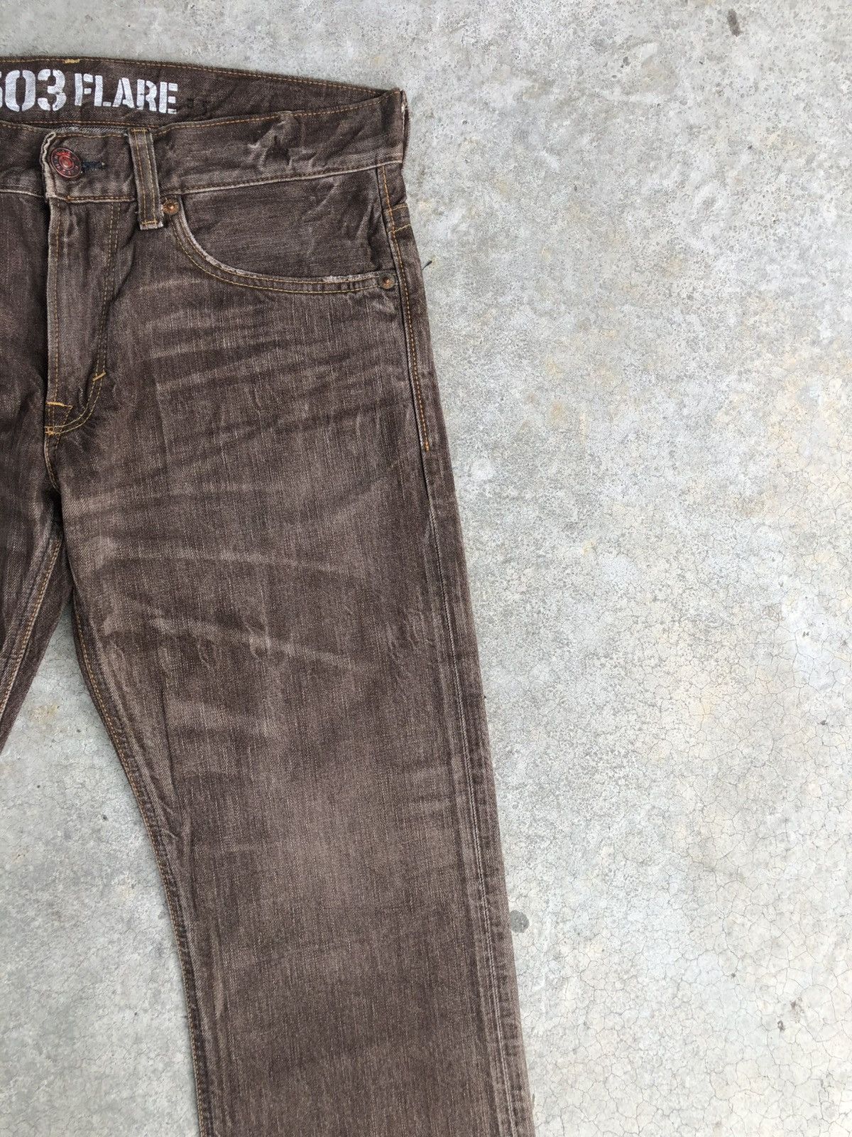 If Six Was Nine Japanese Edwin Flared Jeans Distressed Jeans Size US 34 / EU 50 - 5 Thumbnail