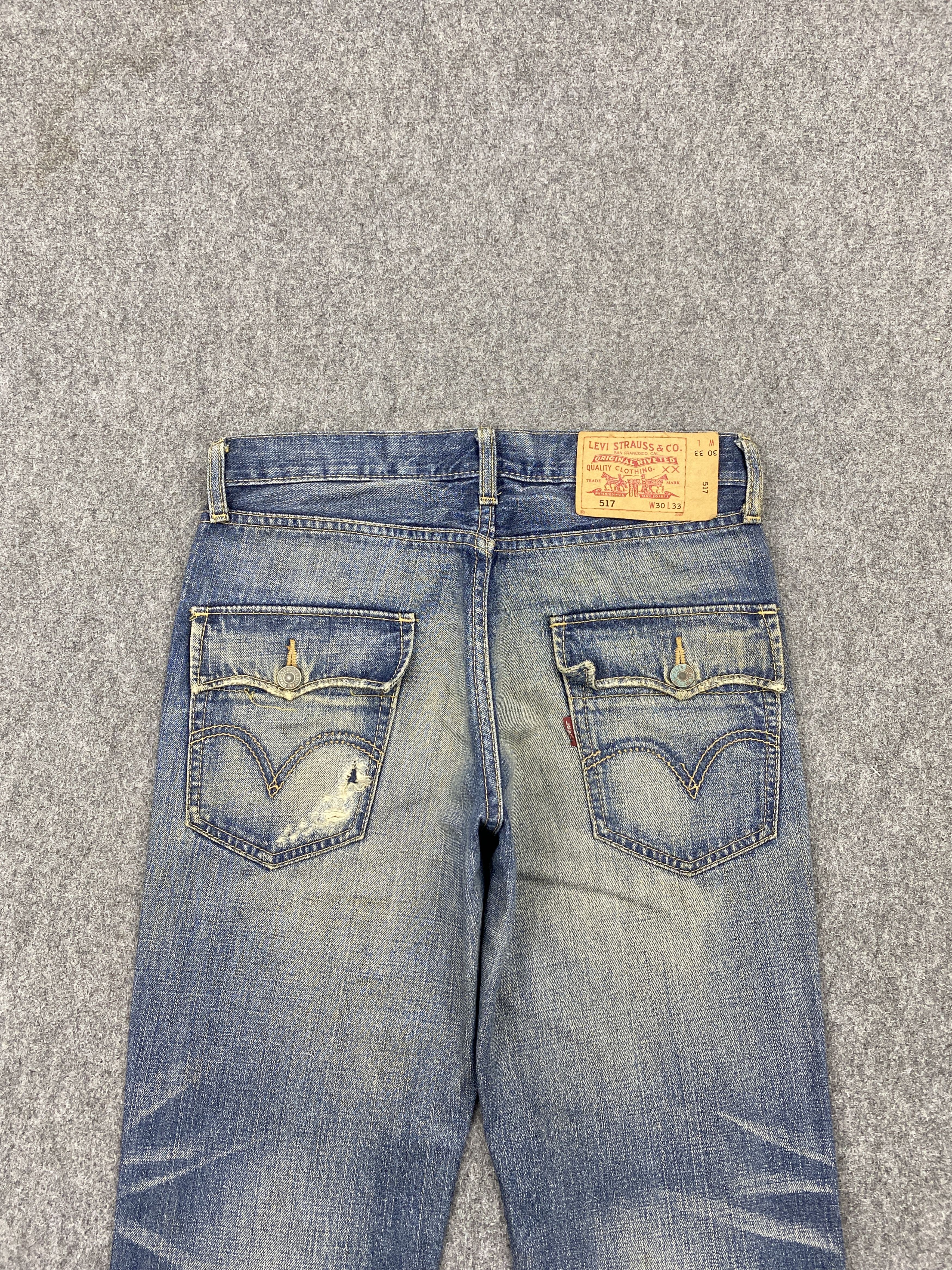 Levi's × Vintage Distressed Vintage Levi's 517 Flare Bootcut Jeans Size US 29 - 4 Thumbnail