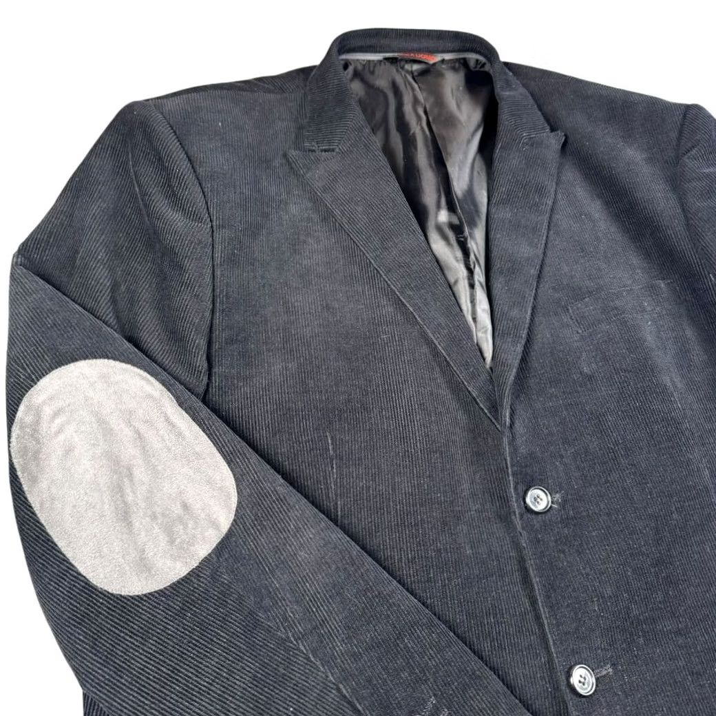 Vintage VINTAGE Corduroy Blazer Linea Uomo Elbow Patch Suit Jacket Sport Coat Preppy Size 50R - 2 Thumbnail