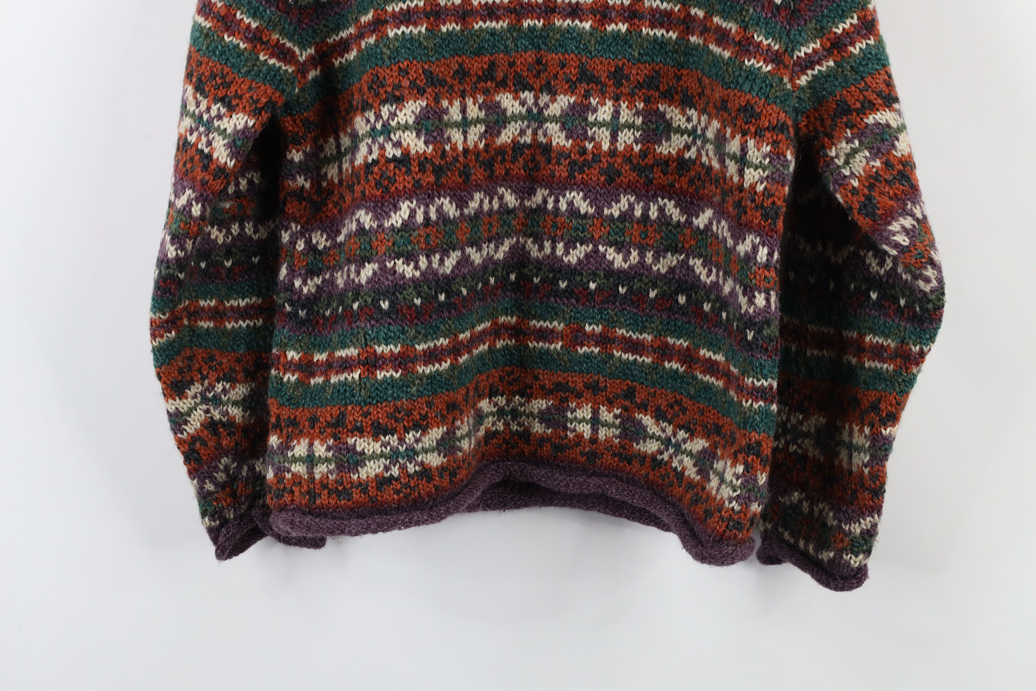 Vintage Vintage 90s Streetwear Blend Marled Knit Fair Isle Sweater Size M / US 6-8 / IT 42-44 - 11 Thumbnail