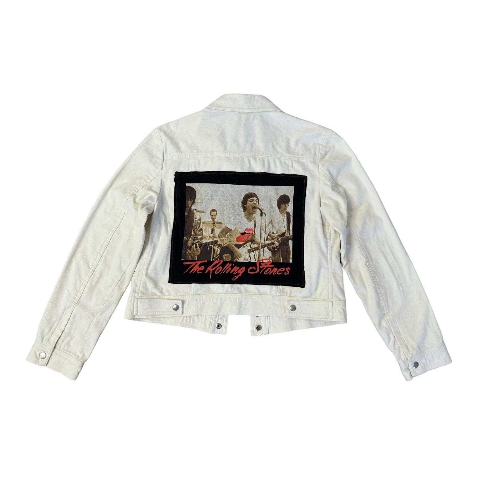 Theory ROLLING STONES Upcycled Retro Vintage 60s 70s Band Jacket M Size M / US 6-8 / IT 42-44 - 6 Thumbnail