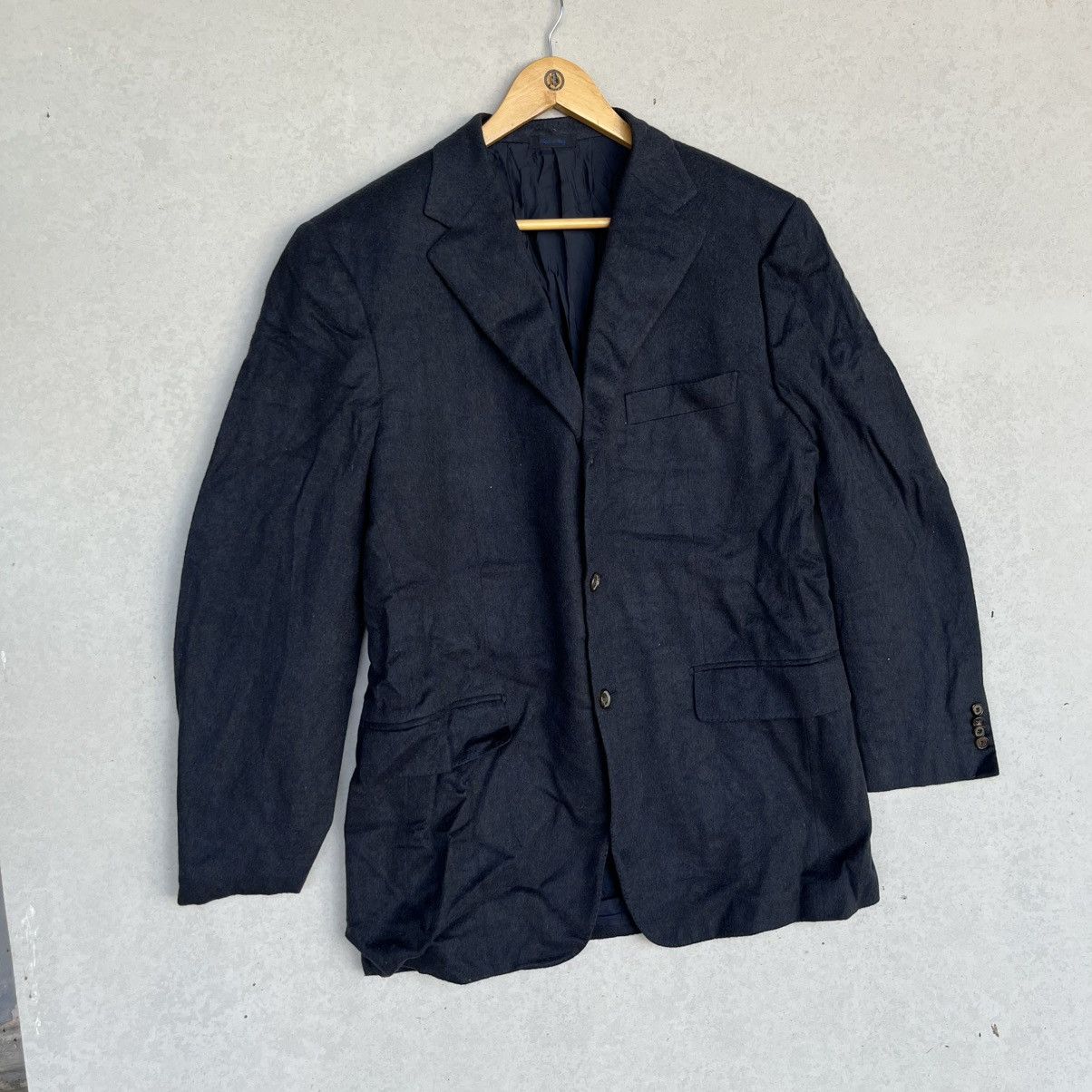Other Vintage Black Blazer With A Classic Fit Made in Italy SizeXL Size 44L - 3 Thumbnail