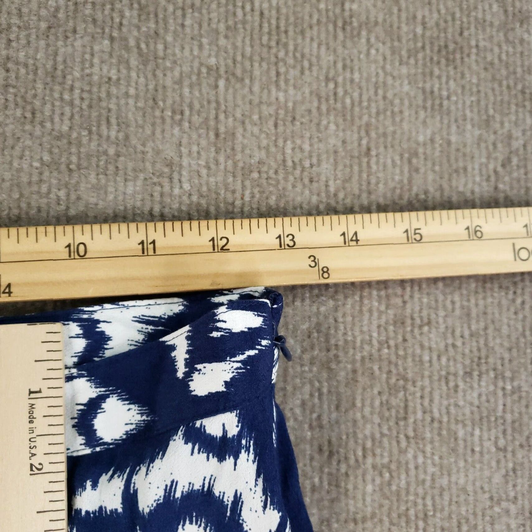 Talbots Talbots Skirt 4P Blue White Midi A-Line Petite Women Lightweight Vintage No Size 27" / US 4 / IT 40 - 3 Thumbnail
