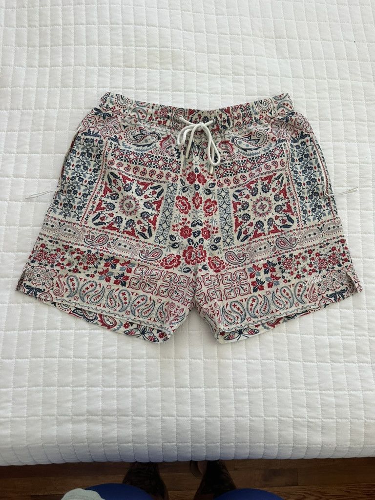 Kith KITH NEEDLEPOINT PRINT HARDAWAY SHORTS SANDRIFT SS23 Size US 32 / EU 48 - 3 Thumbnail