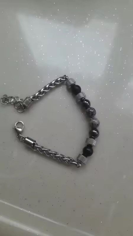 Jewelry 8mm Natural Stone Beaded Chain Bracelet Size ONE SIZE - 4 Thumbnail