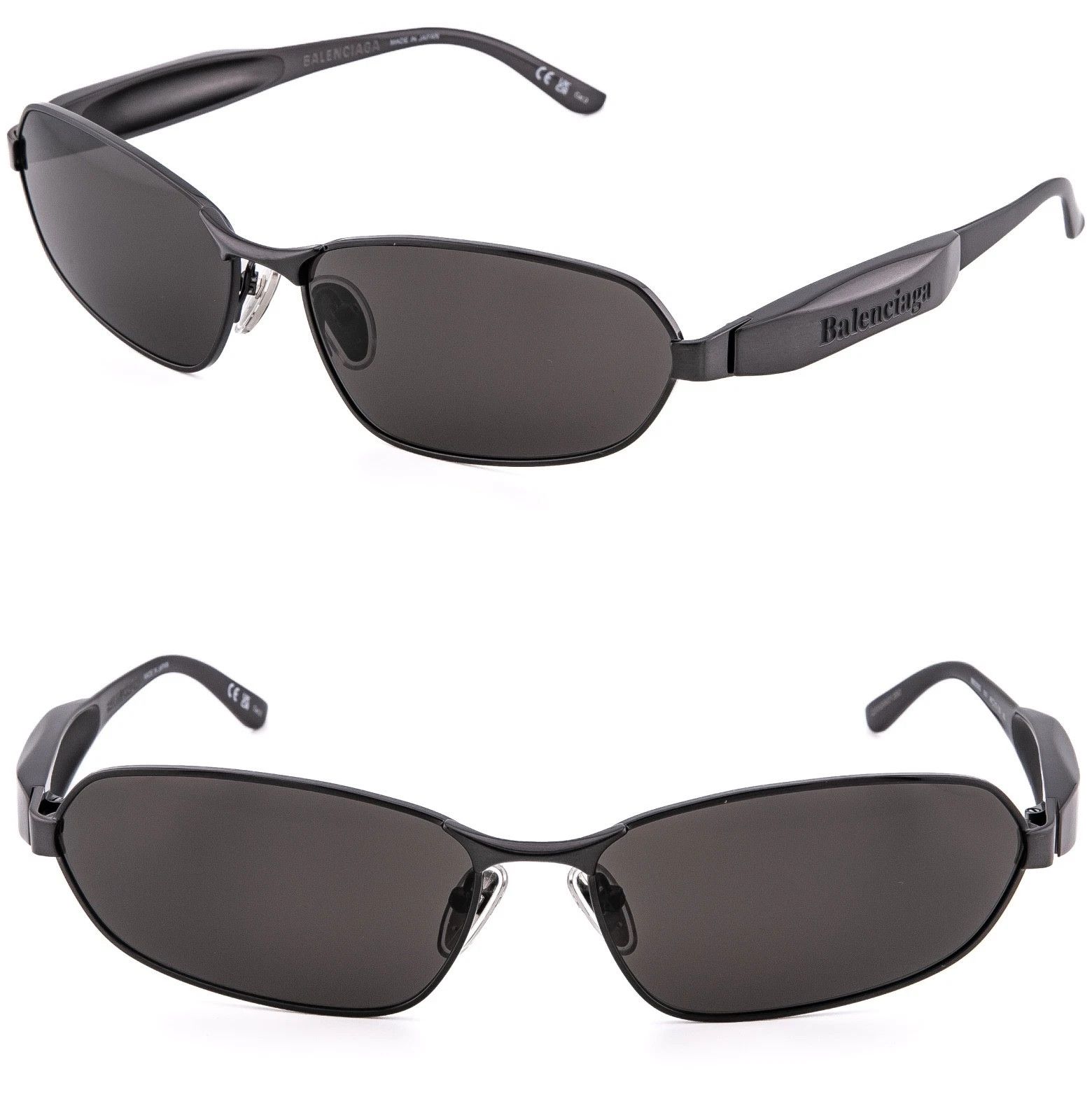 Balenciaga BALENCIAGA 0355 Black 001 Fashion Unisex Sunglasses BB0355S Size ONE SIZE - 1 Thumbnail