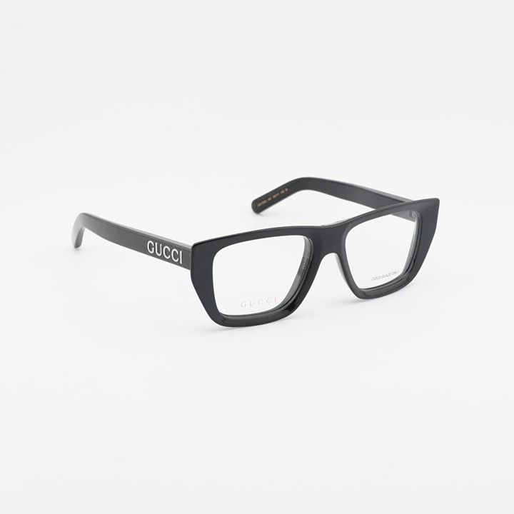Gucci Gucci GG1724O 001 Eyeglasses Black 52mm Square Frame Size ONE SIZE - 5 Thumbnail