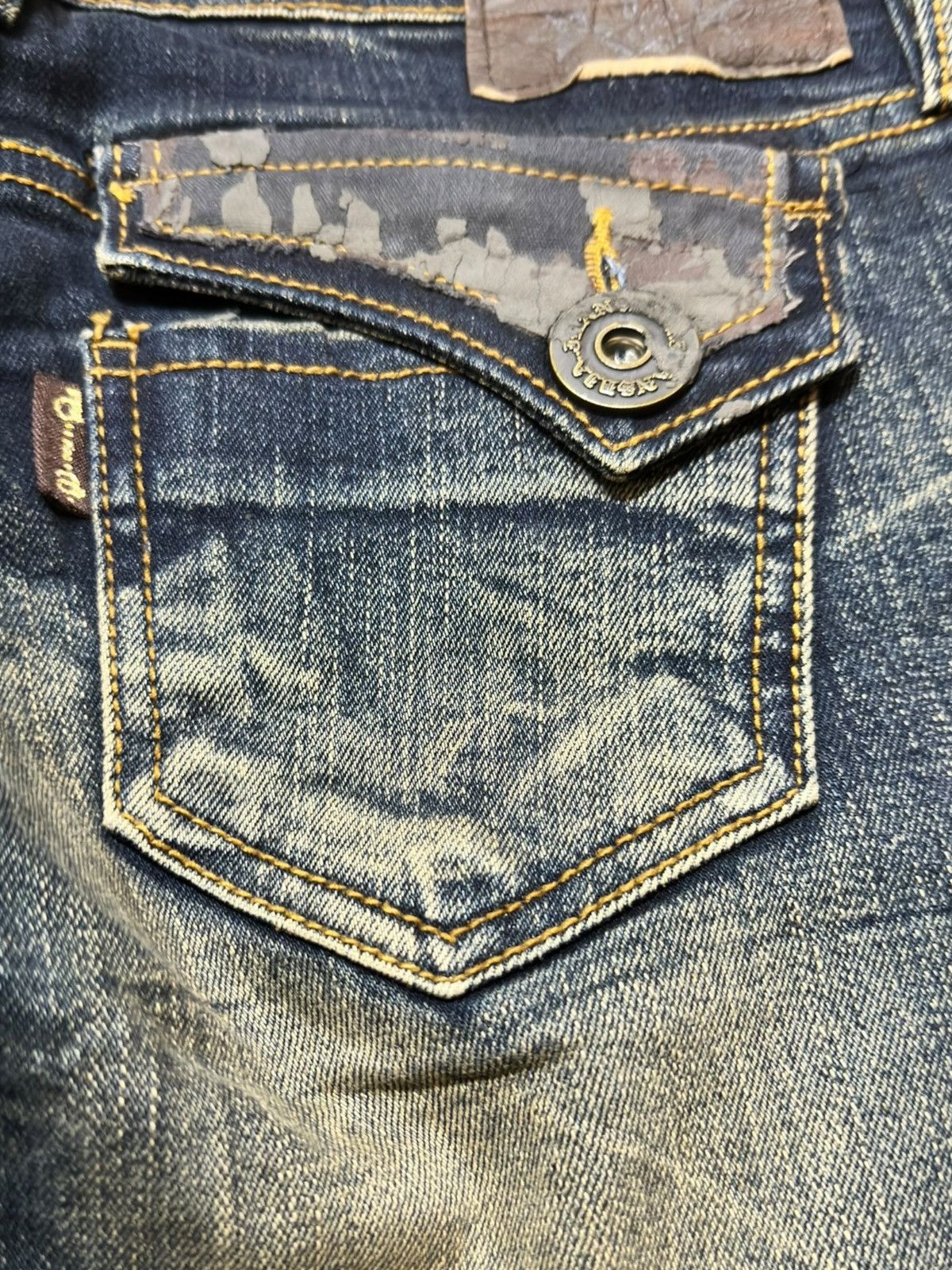 Hysteric Glamour Vintage d.i.a Flare Mudwasj Ripped Distressed Denim Size US 29 - 6 Thumbnail