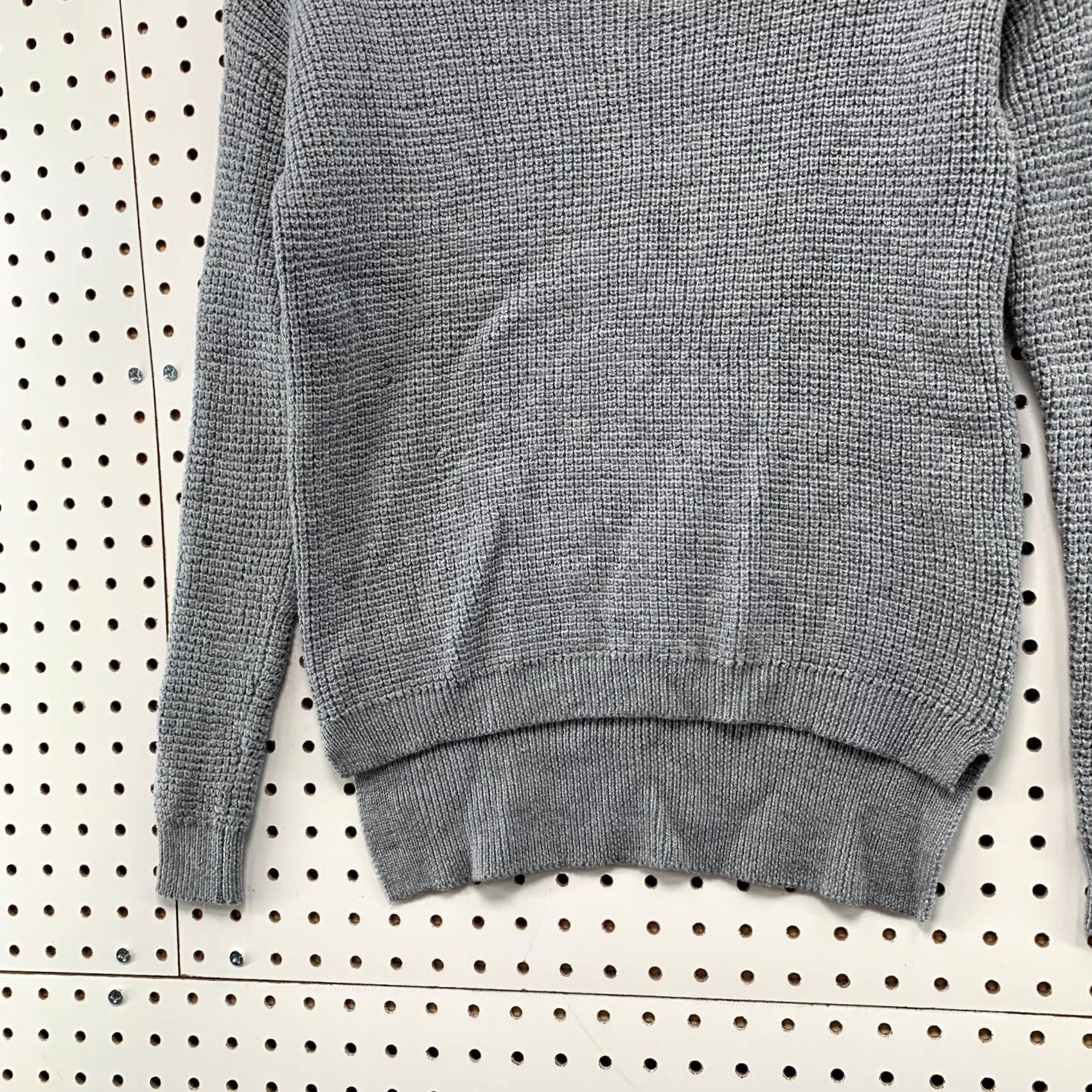 Vintage Wilfred Free Sweater Womens 2XS Gray Waffle Knit Merino Wool Size XXS / US 00 / IT 34 - 3 Thumbnail