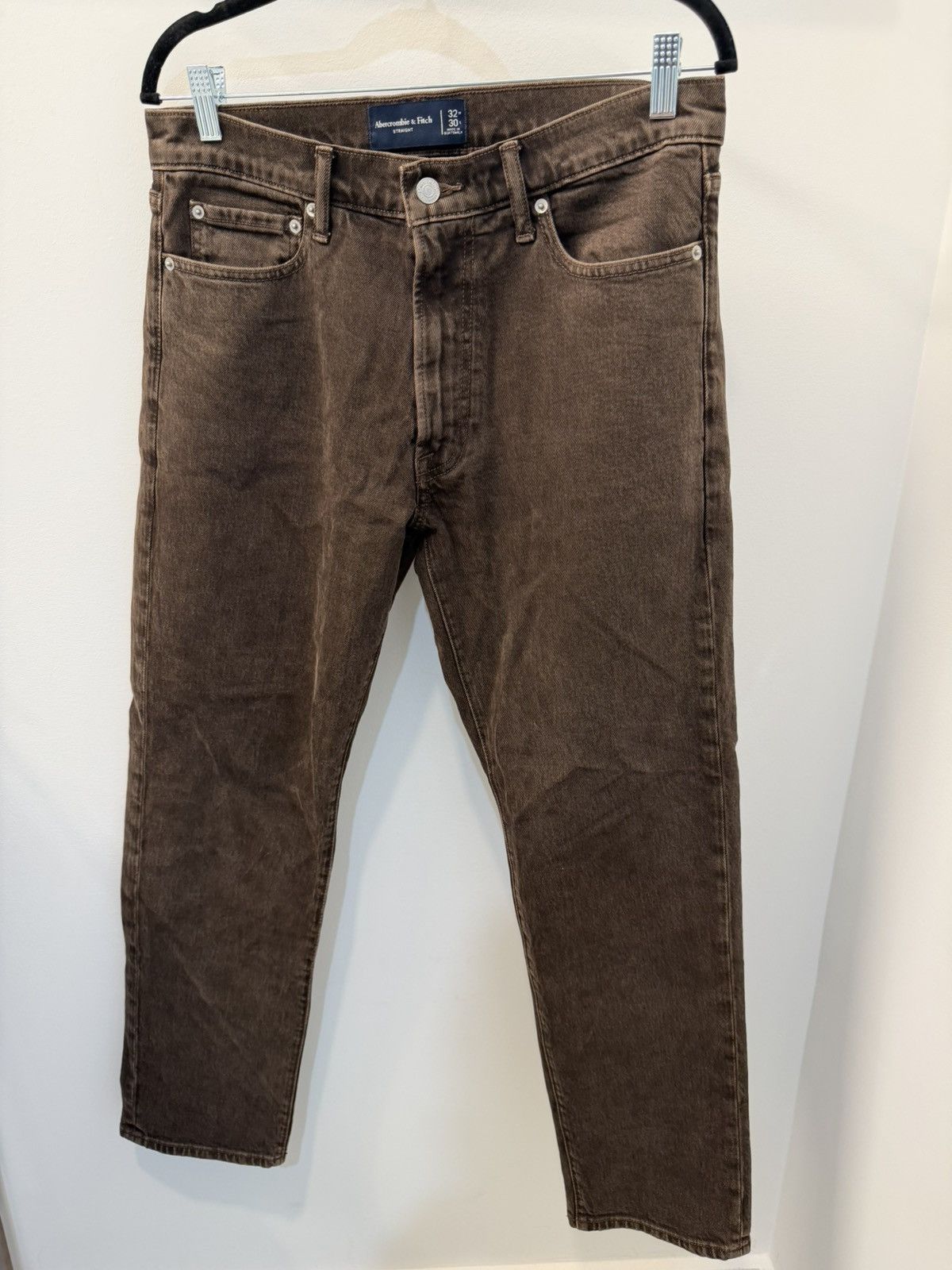 Abercrombie & Fitch Abercrombie & Fitch Straight Fit Jeans - Brown/Tobacco Wash Size US 32 / EU 48 - 1 Thumbnail