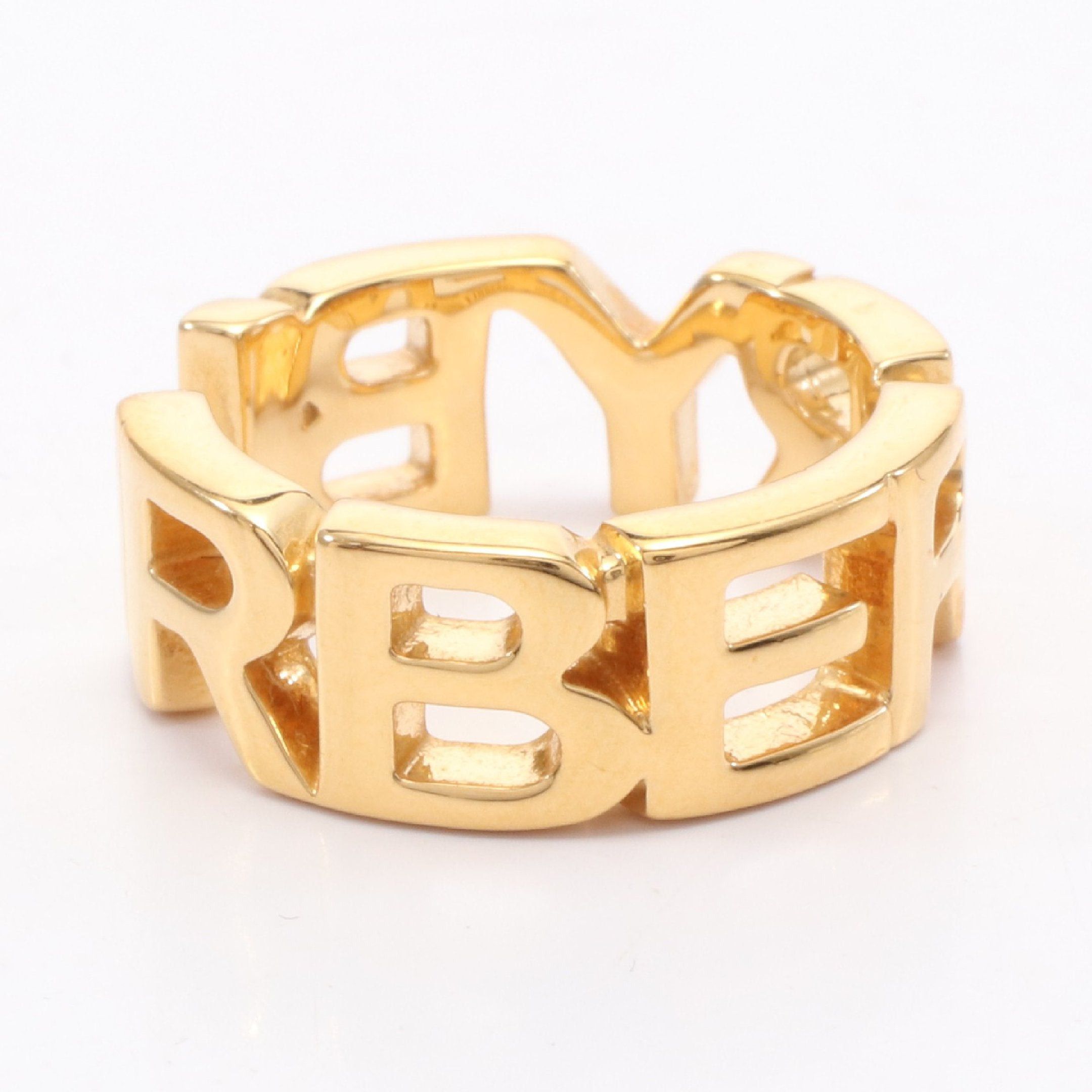 Burberry Burberry Ring Gp Gold Size ONE SIZE - 1 Thumbnail