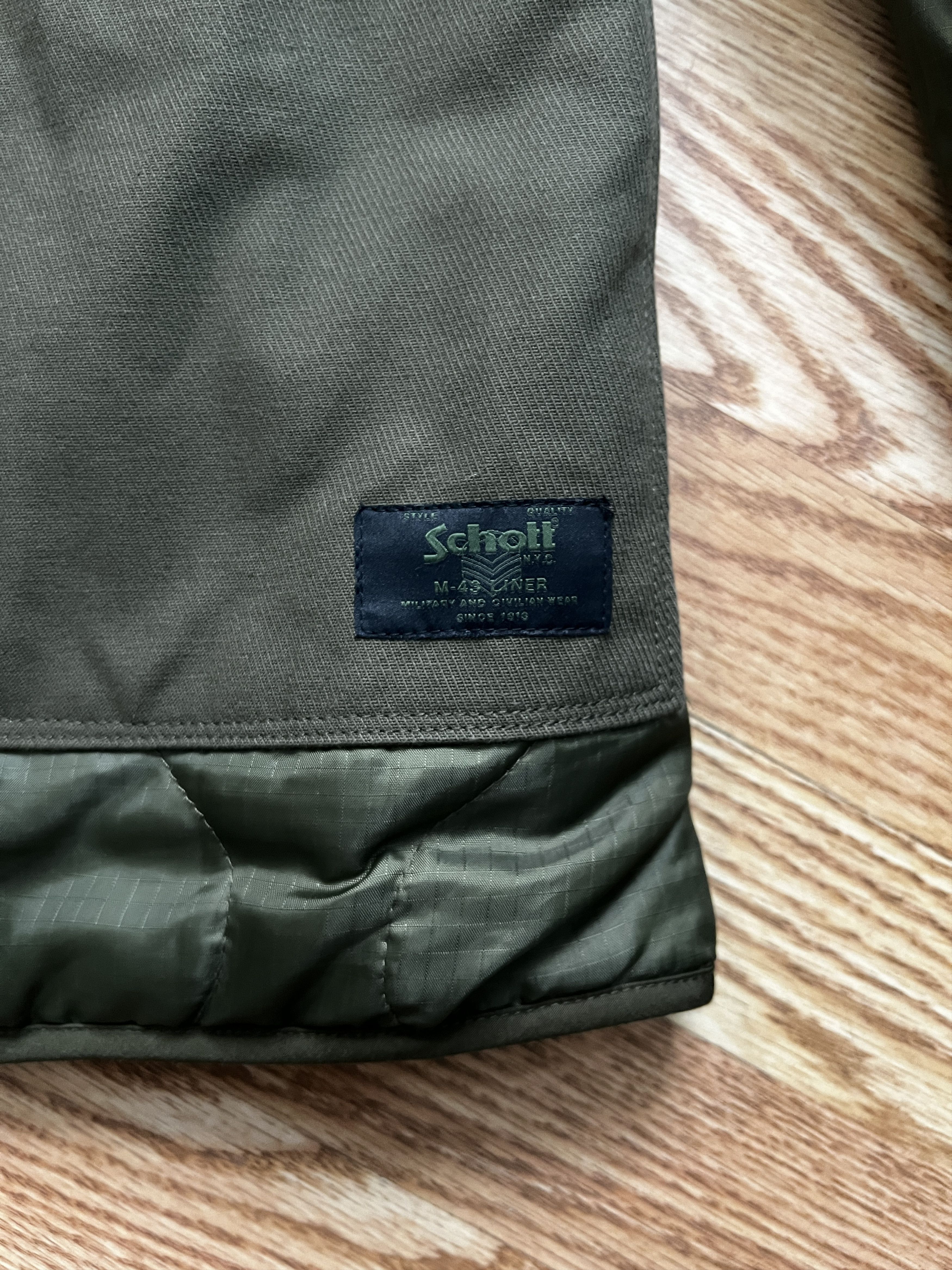Schott Schott NYC Reversible Military M-43 Liner Jacket - Size L Size US L / EU 52-54 / 3 - 8 Thumbnail