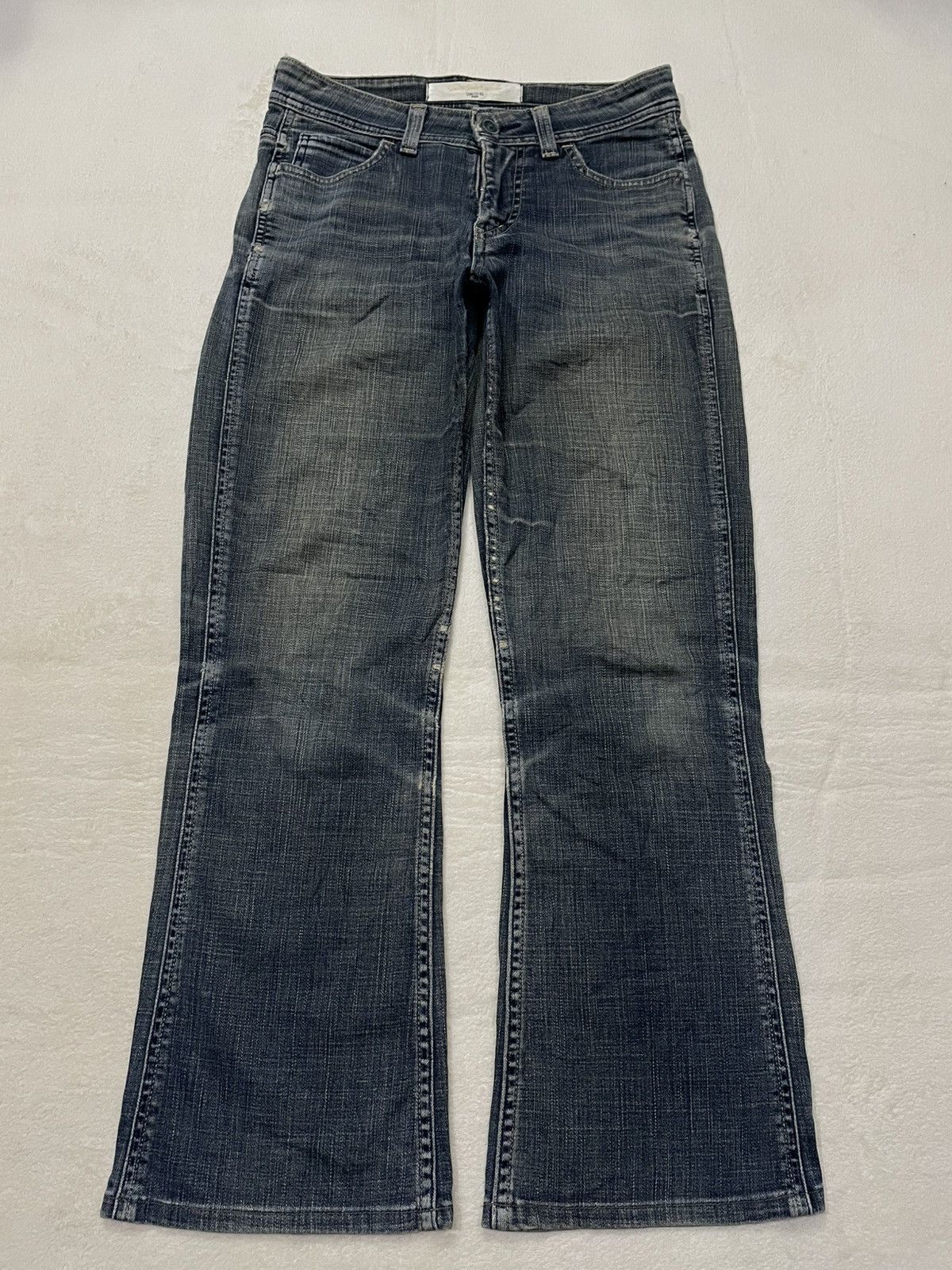 Japanese Brand Vintage Something Edwin Boot Cut Mudwash Denim Jeans Size US 30 / EU 46 - 2 Thumbnail
