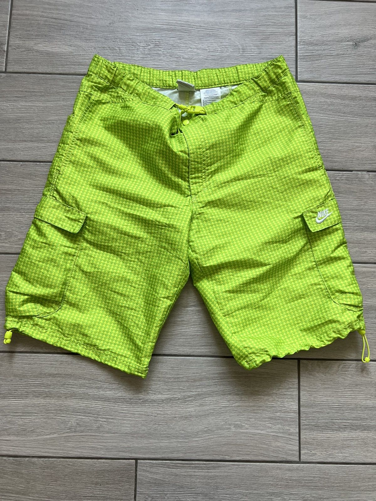 Nike Vintage Y2K Nike Swoosh Nylon Shorts ✅ Size US 32 / EU 48 - 3 Thumbnail