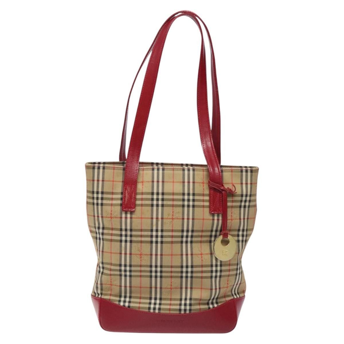 Burberry Burberry Nova Check Tote Canvas and Leather Size ONE SIZE - 1 Thumbnail