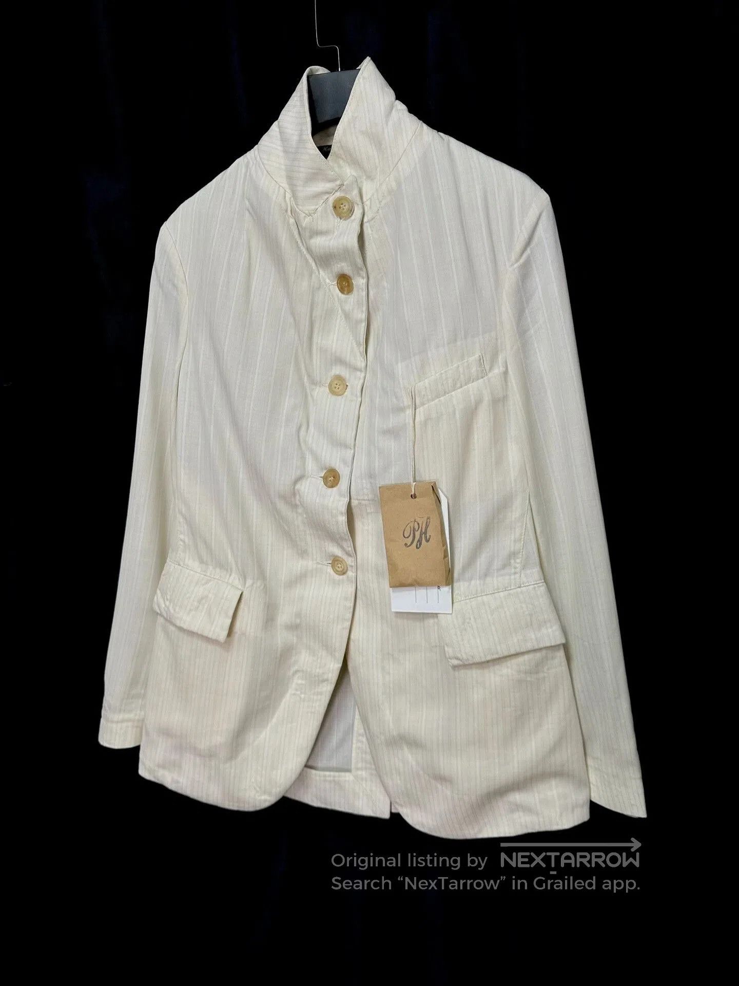 Paul Harnden Shoemakers Paul Harnden Striped Wool Blazer. Size S / US 4 / IT 40 - 3 Thumbnail