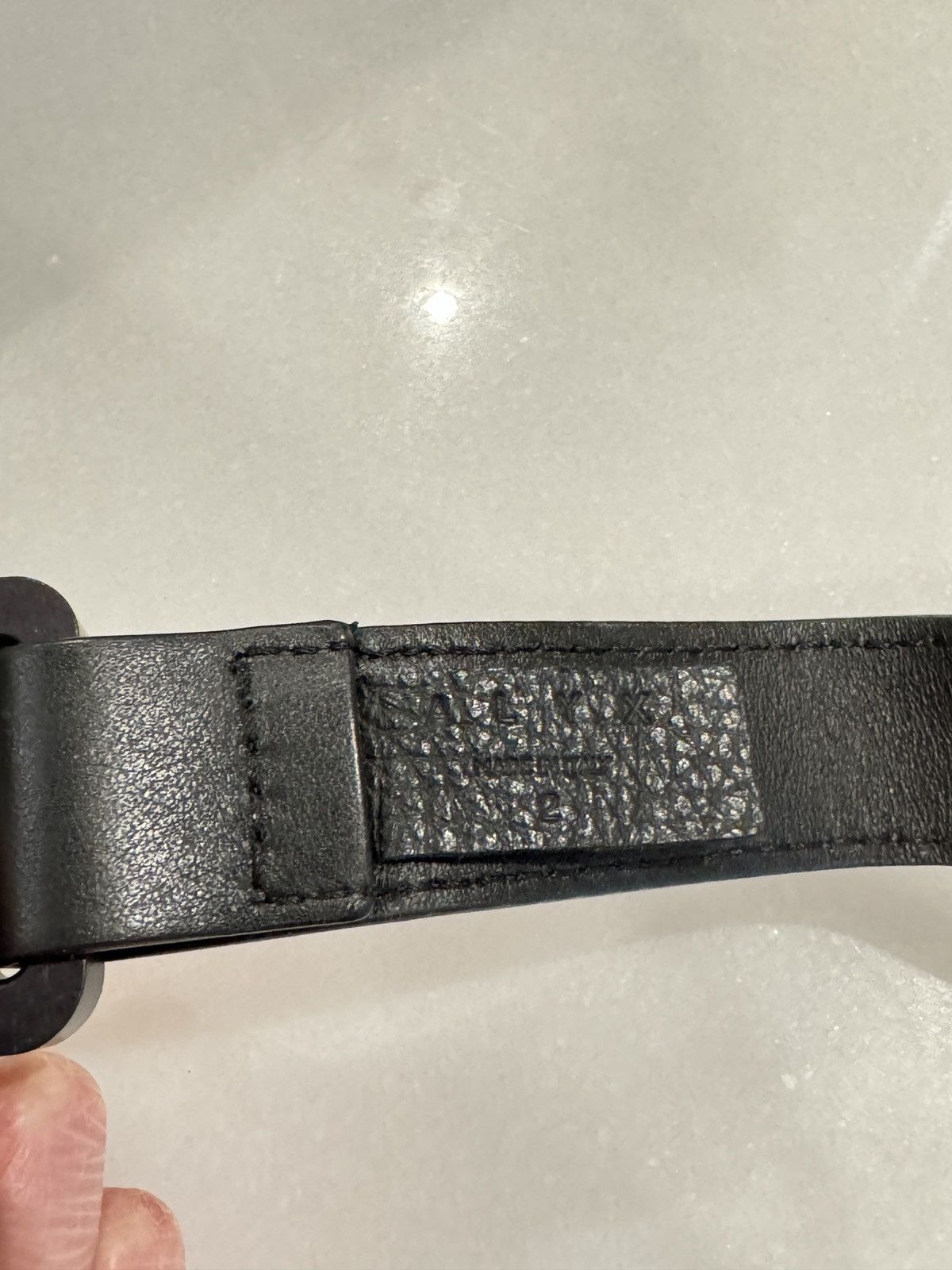 1017 ALYX 9SM Alyx Black Leather Mini Buckle Cuff Size ONE SIZE - 9 Thumbnail