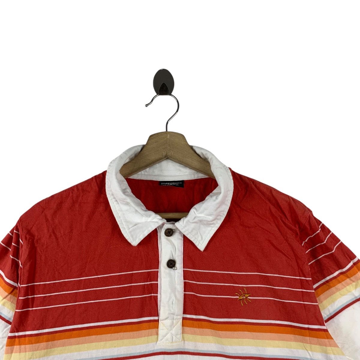 Vintage Vintage PEAKABOO HONOLULU HAWAII Striped Basil Polo Tee Size US XL / EU 56 / 4 - 4 Thumbnail