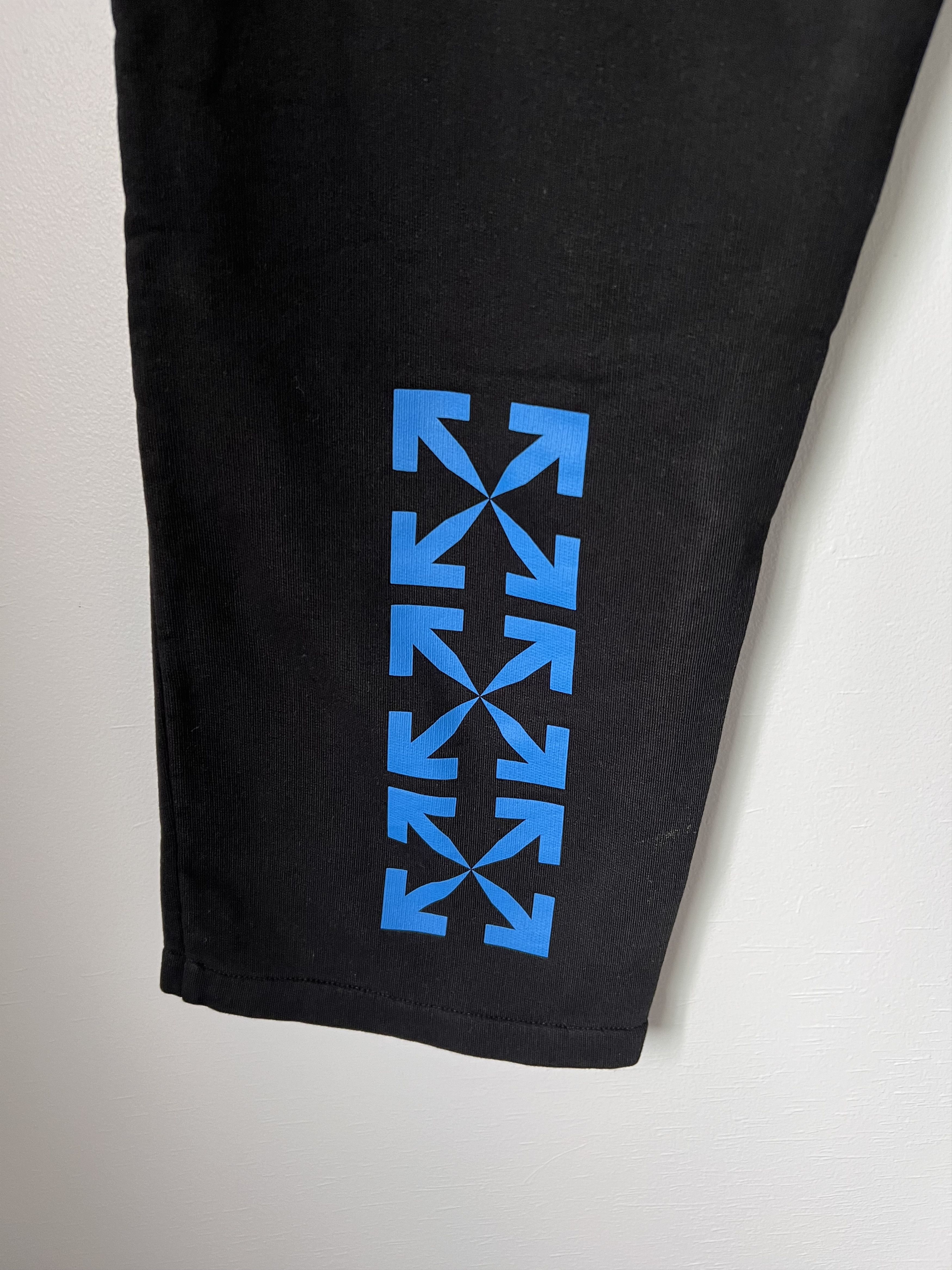 Off-White Off White Blue 90s Liquid Double Sweatpants in Black Size US 32 / EU 48 - 9 Thumbnail