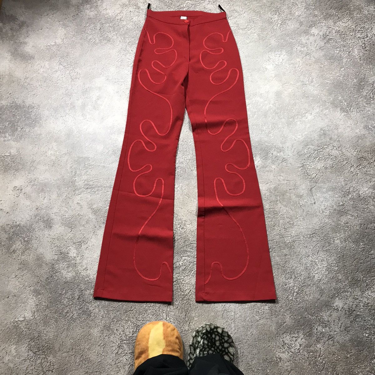 Vintage Vintage 90s Japan Flared Parachute Sweatpants Streetwear 27 Size 27" / US 4 / IT 40 - 2 Thumbnail