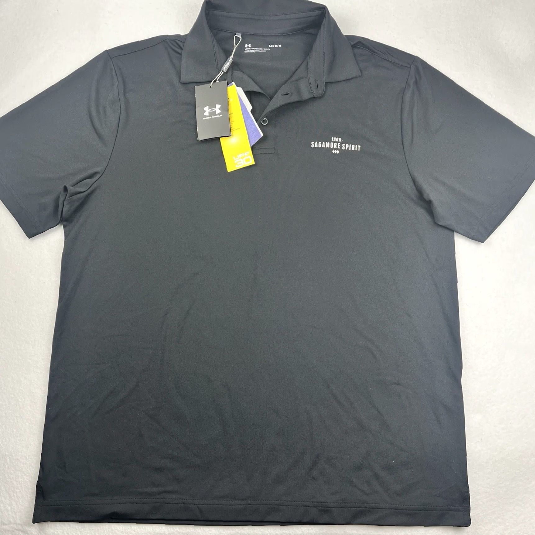 Under Armour Under Armour Golf Polo Shirt Mens L Black Heatgear Loose Polo Short Sleeve Logo Classic performance/Activity Golf Size US L / EU 52-54 / 3 - 2 Thumbnail
