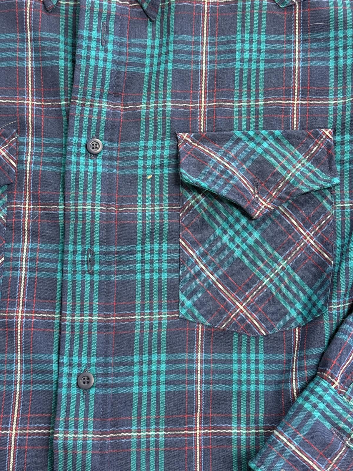 Pendleton Vintage Pendleton Button Up Checkered Green Navy Plaid Size US L / EU 52-54 / 3 - 3 Thumbnail