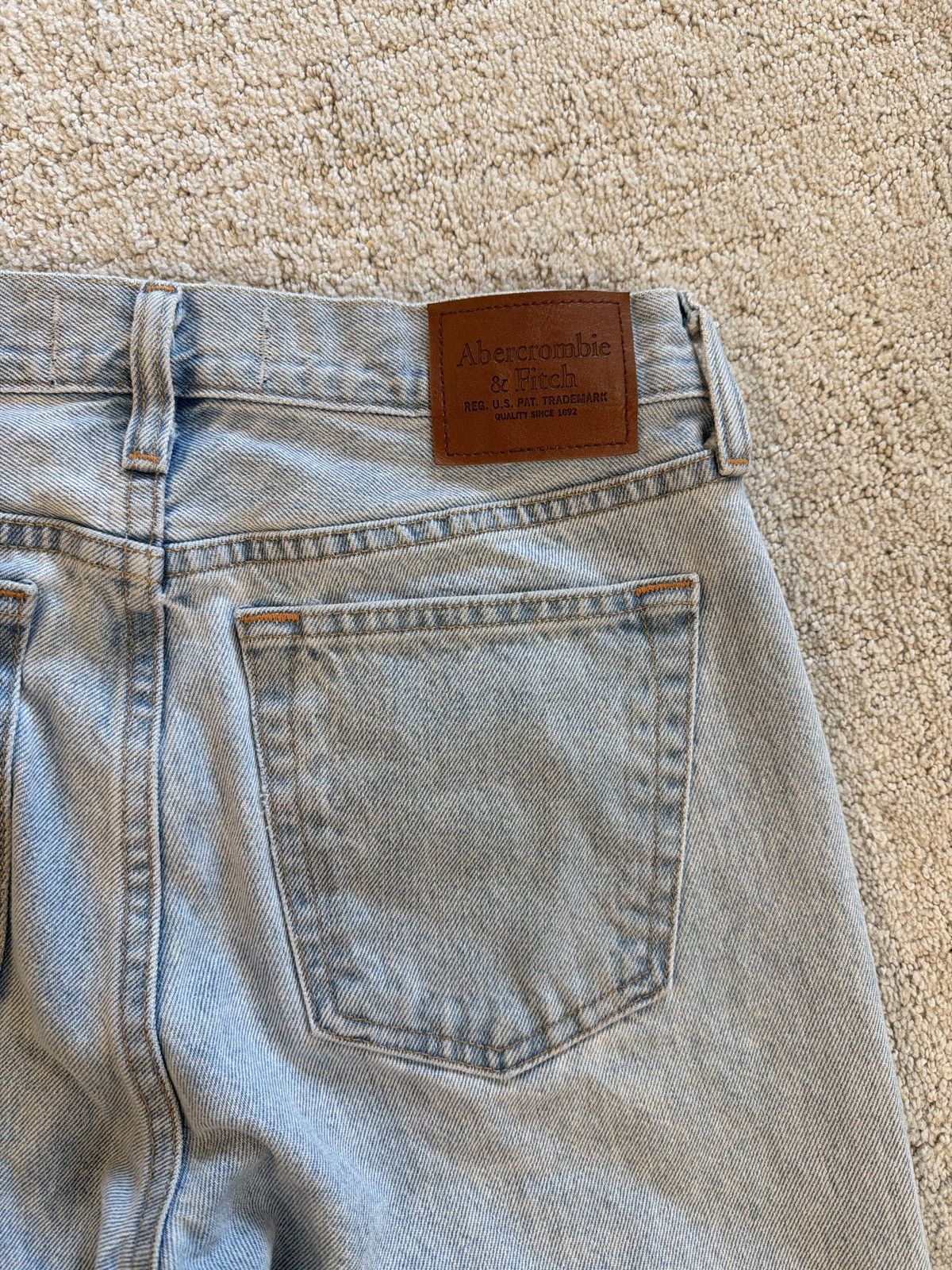 Abercrombie & Fitch Abercrombie Baggy Authentic Rigid Denim Jeans Size US 28 / EU 44 - 2 Thumbnail