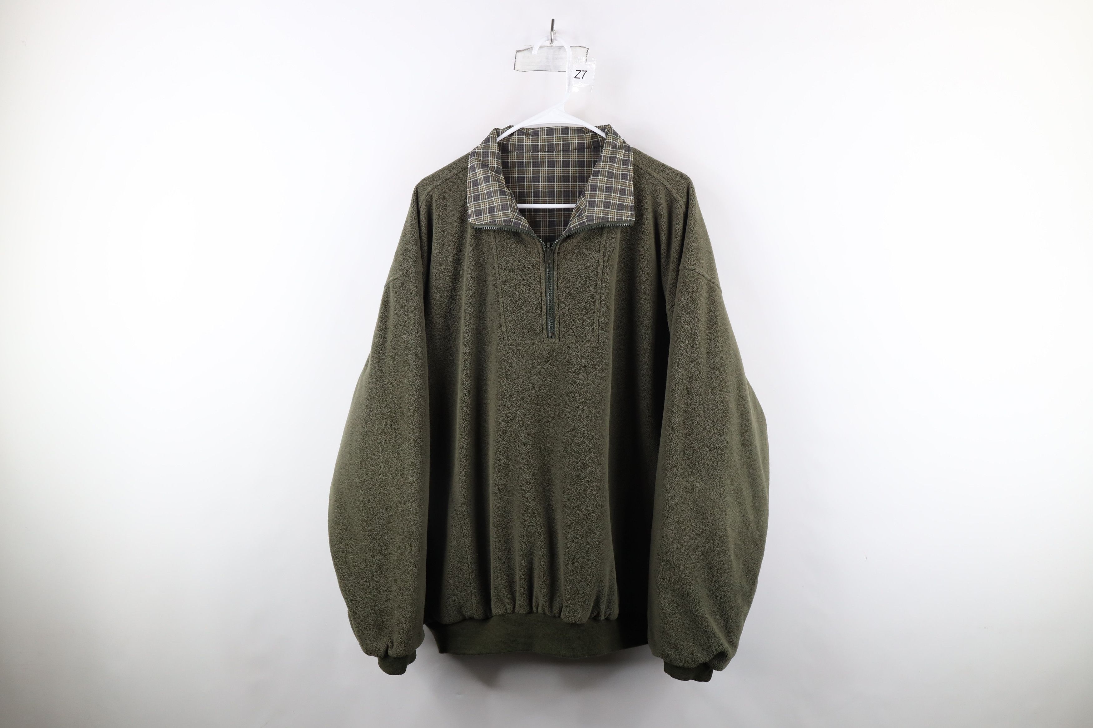 Vintage Vintage 90s Streetwear Reversible Half Zip Pullover Jacket Size US L / EU 52-54 / 3 - 1 Thumbnail
