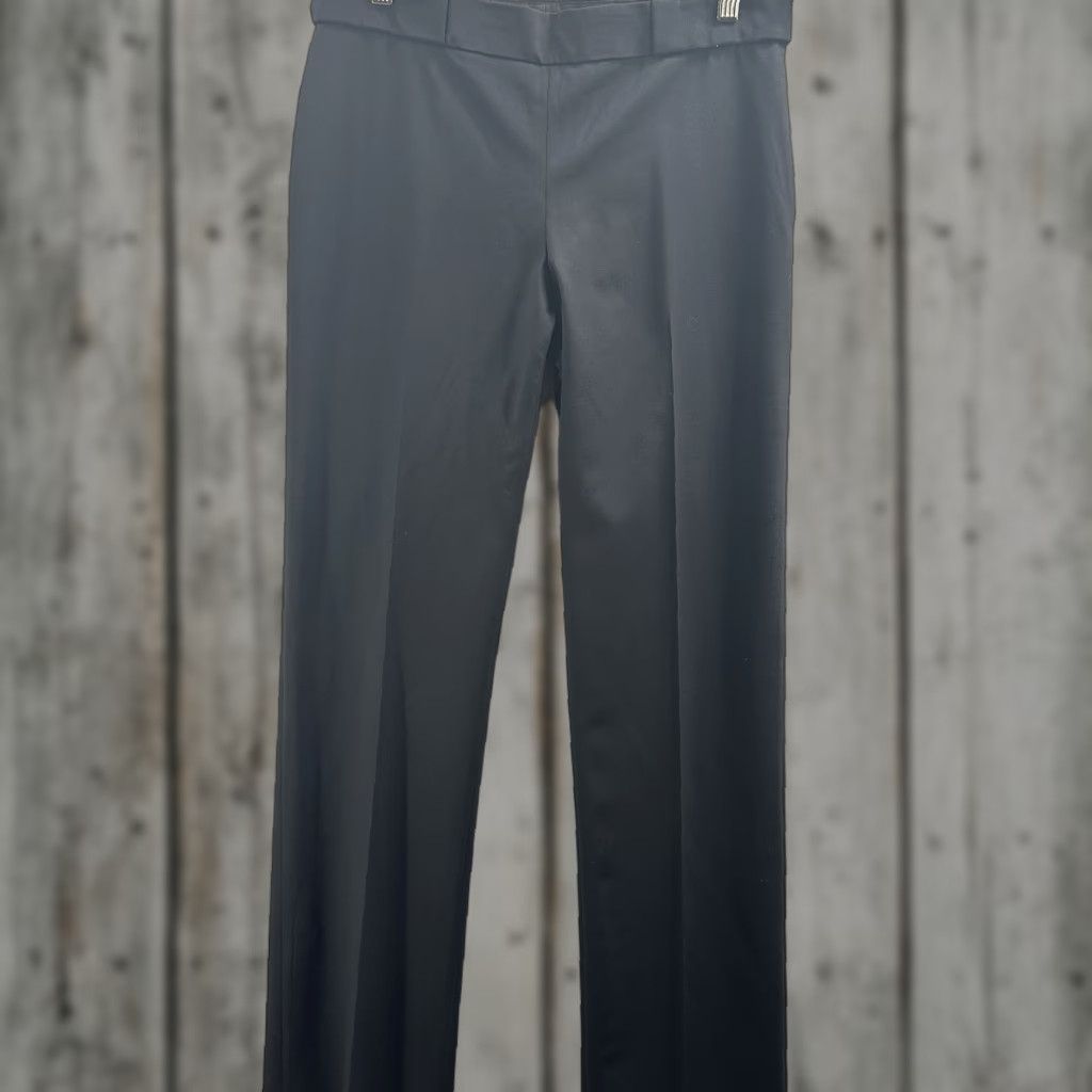 Vintage VINTAGE Theyskens' Theory Pants Womens Large Black High Waist Trouser Minimalist Quiet Luxury Dress Pants Size 30" / US 8 / IT 44 - 1 Thumbnail